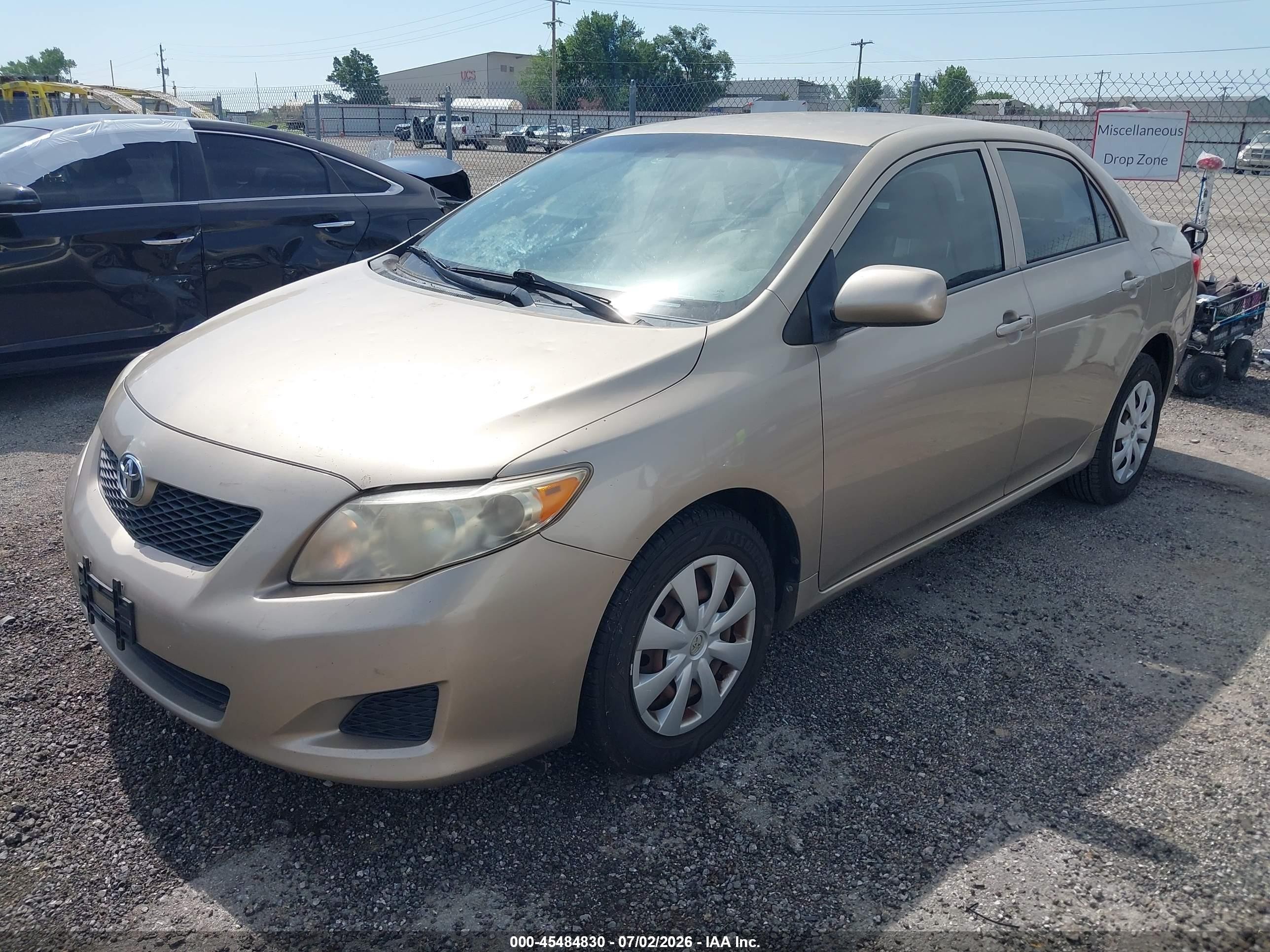 2009 Toyota Corolla Le Золотой vin: 1NXBU40E89Z061159