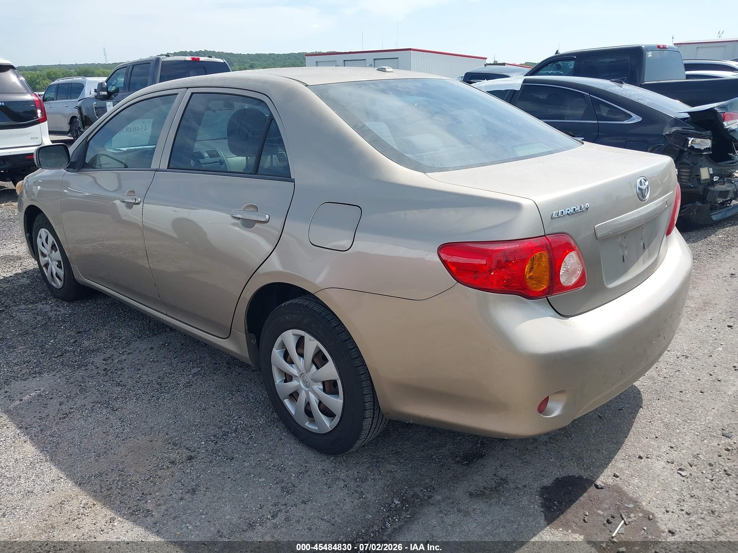 2009 Toyota Corolla Le Золотой vin: 1NXBU40E89Z061159