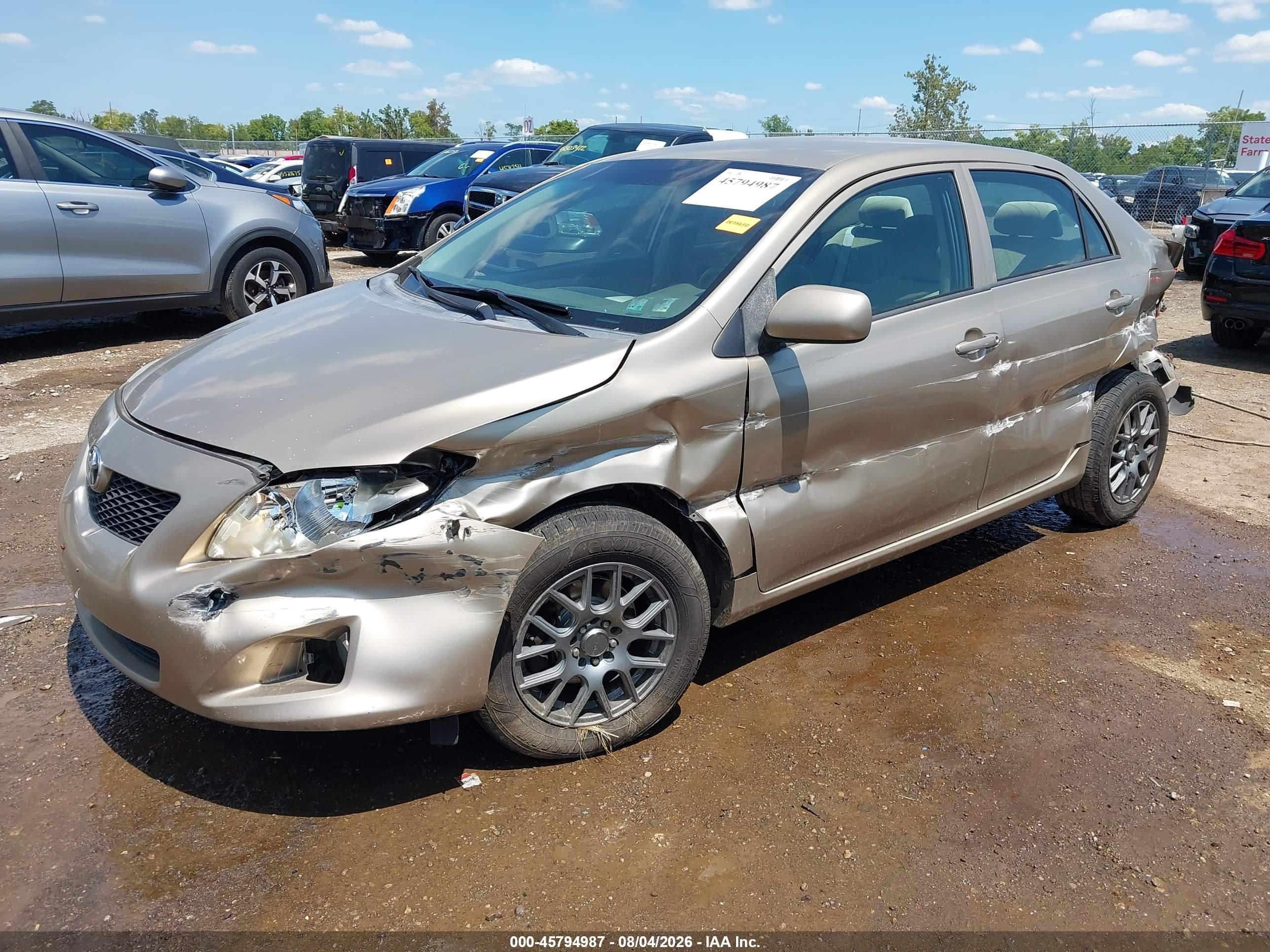 2009 Toyota Corolla Le Tan vin: 1NXBU40E89Z066099