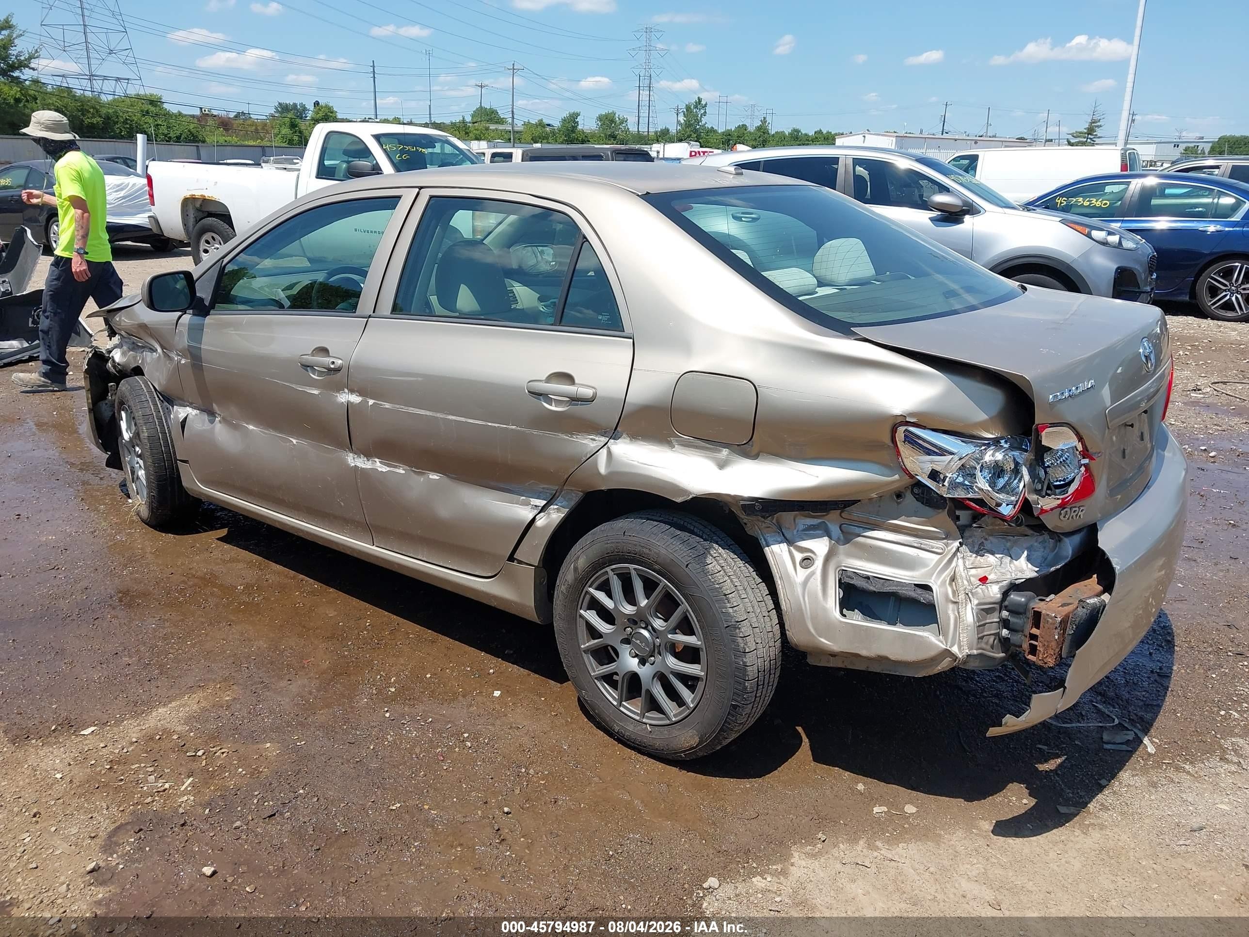 2009 Toyota Corolla Le Tan vin: 1NXBU40E89Z066099