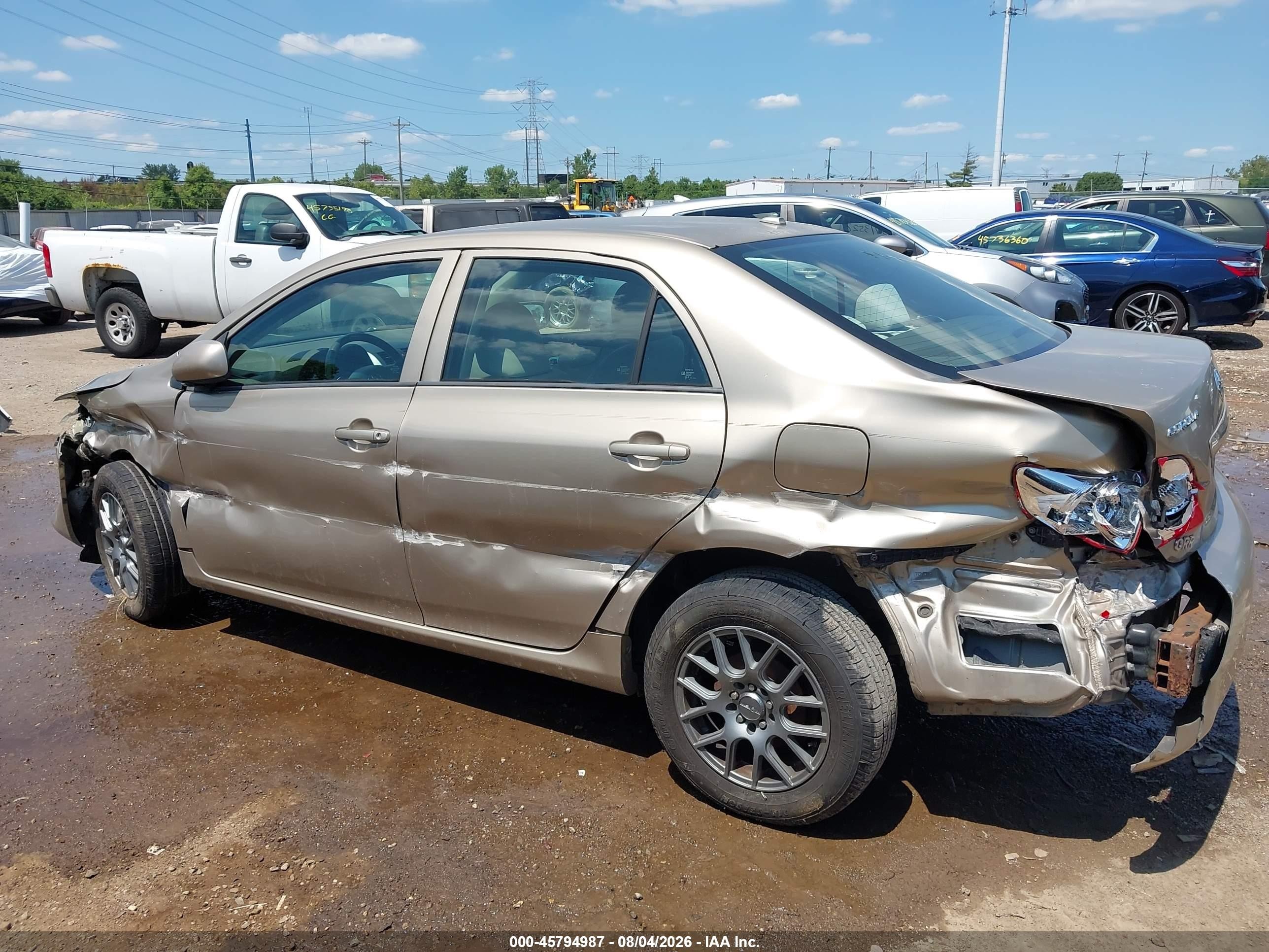 2009 Toyota Corolla Le Tan vin: 1NXBU40E89Z066099