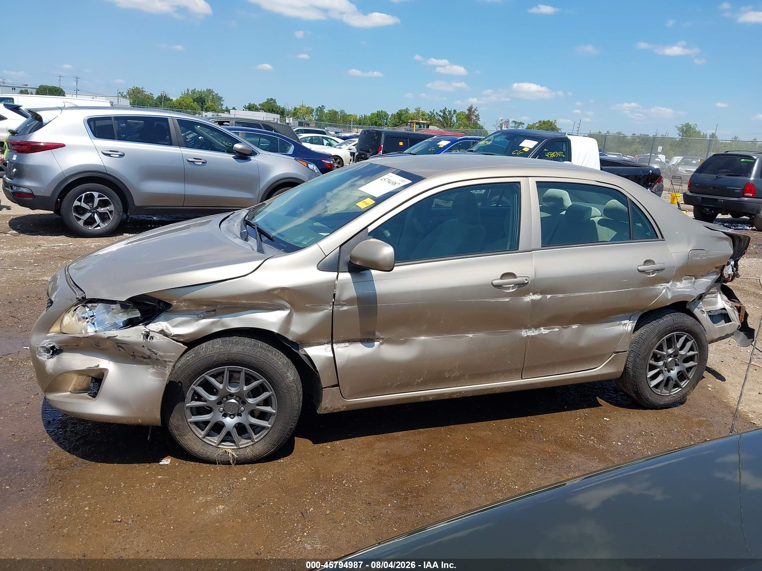 2009 Toyota Corolla Le Tan vin: 1NXBU40E89Z066099