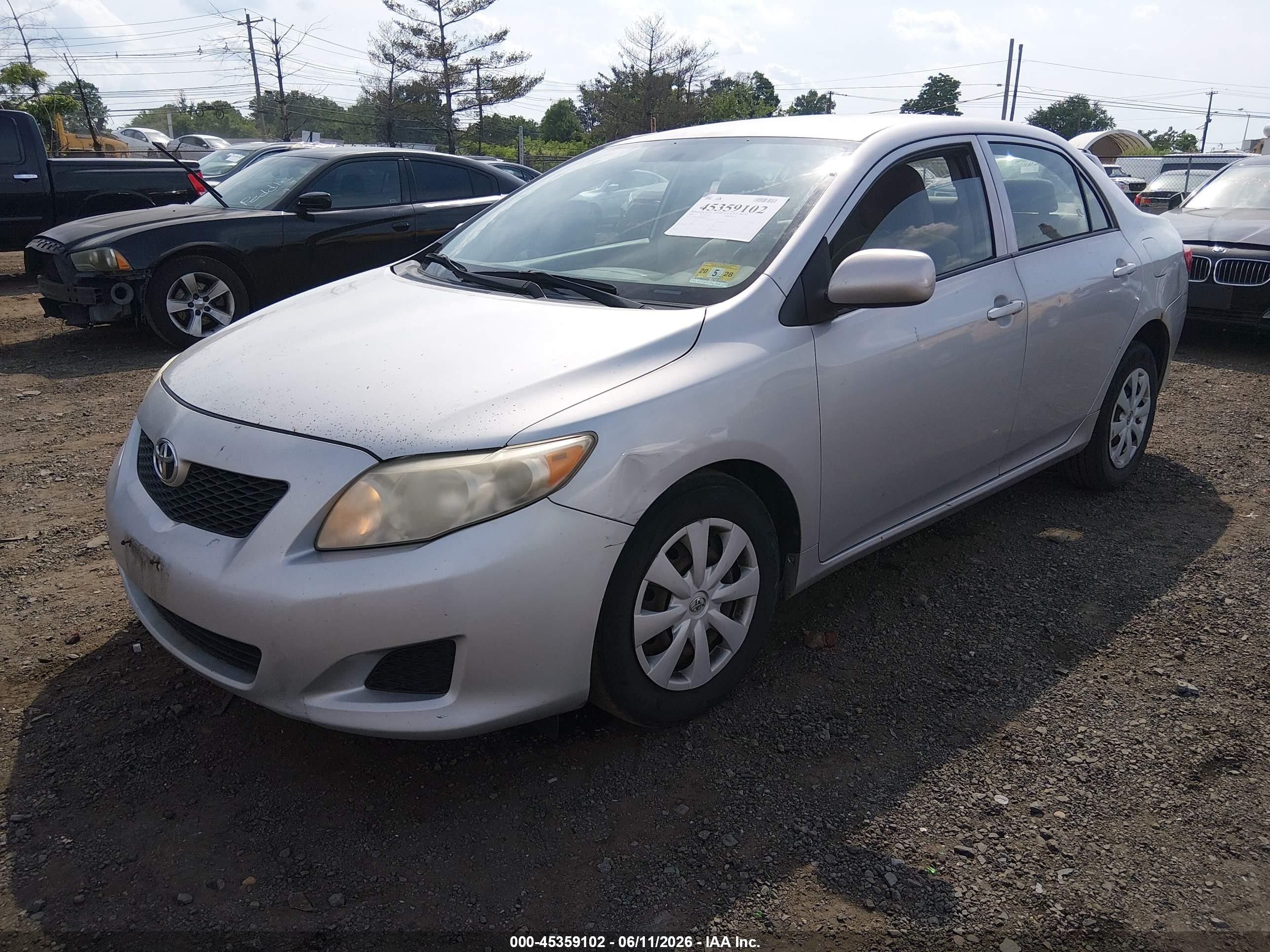 2009 Toyota Corolla Le Silver vin: 1NXBU40E89Z066328