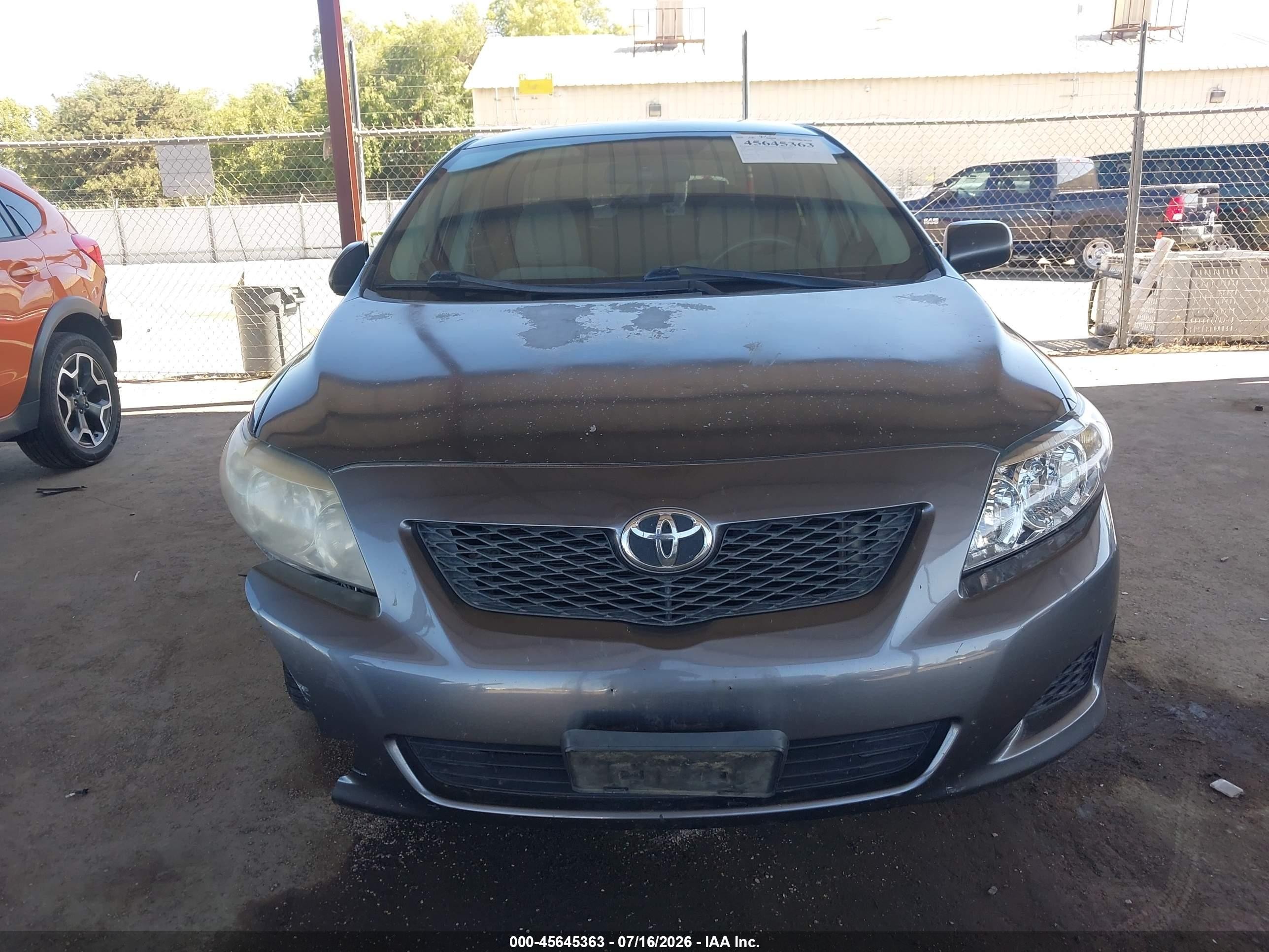 2009 Toyota Corolla Le Gray vin: 1NXBU40E89Z073828