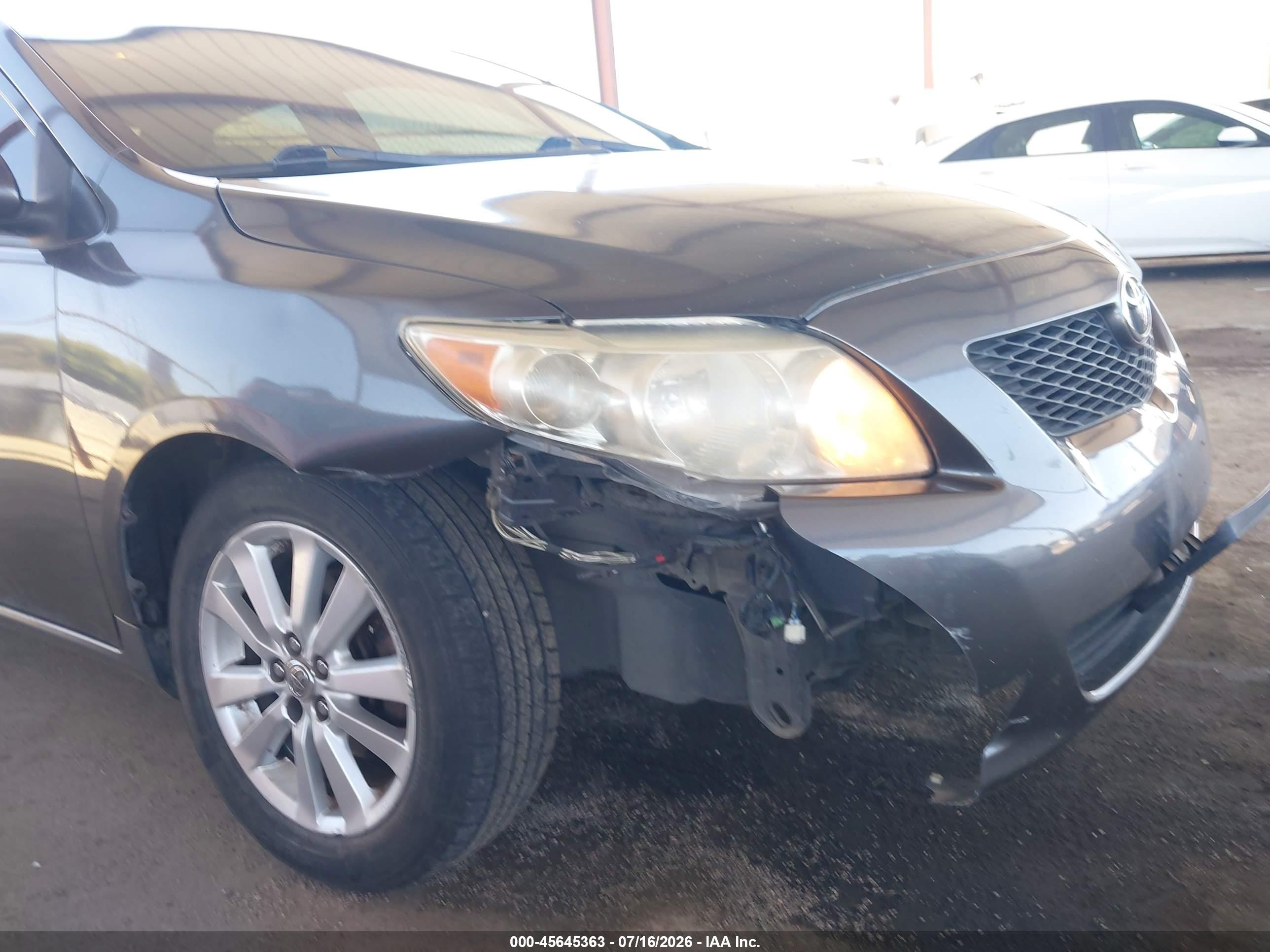 2009 Toyota Corolla Le Gray vin: 1NXBU40E89Z073828