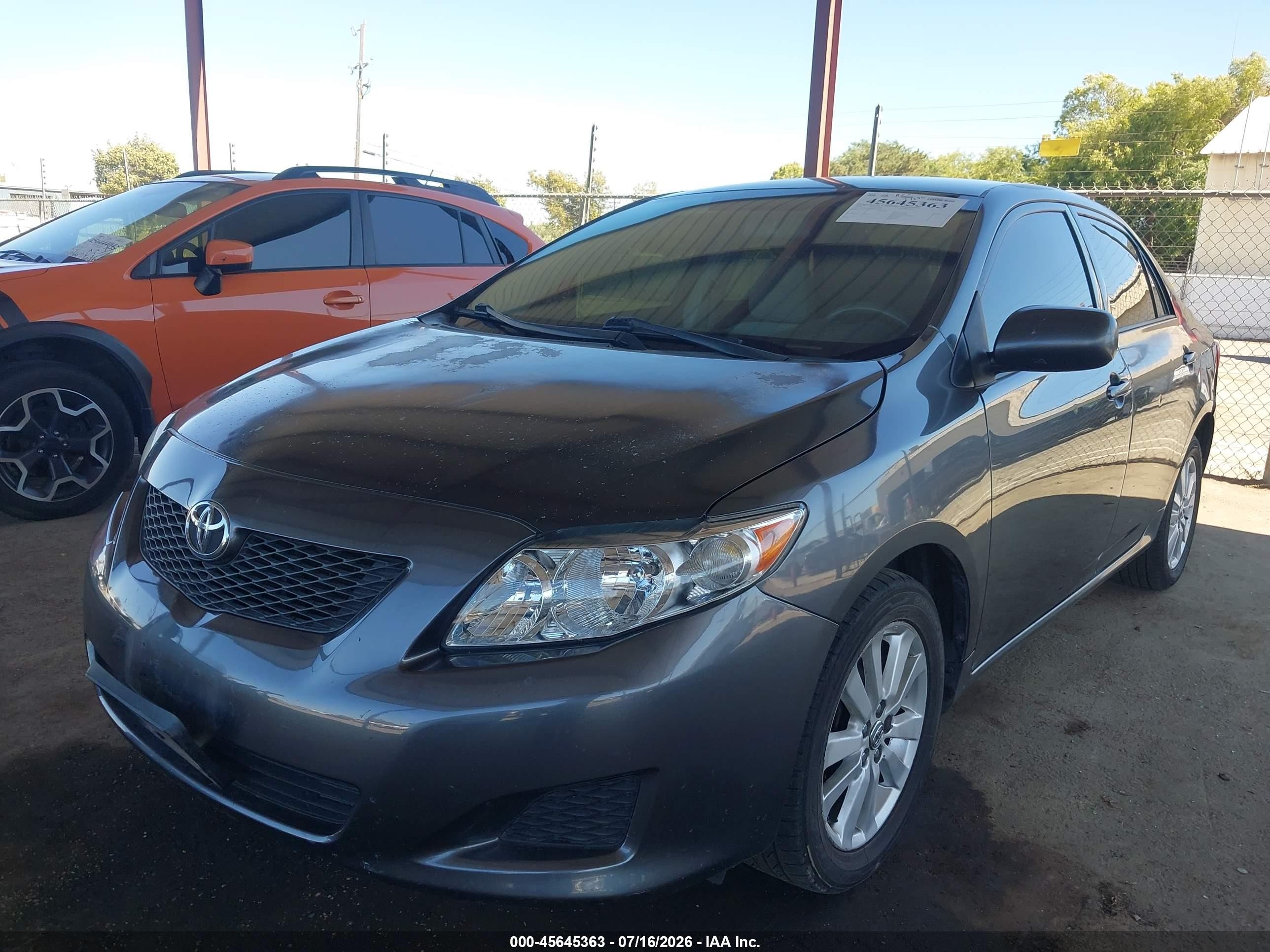 2009 Toyota Corolla Le Gray vin: 1NXBU40E89Z073828