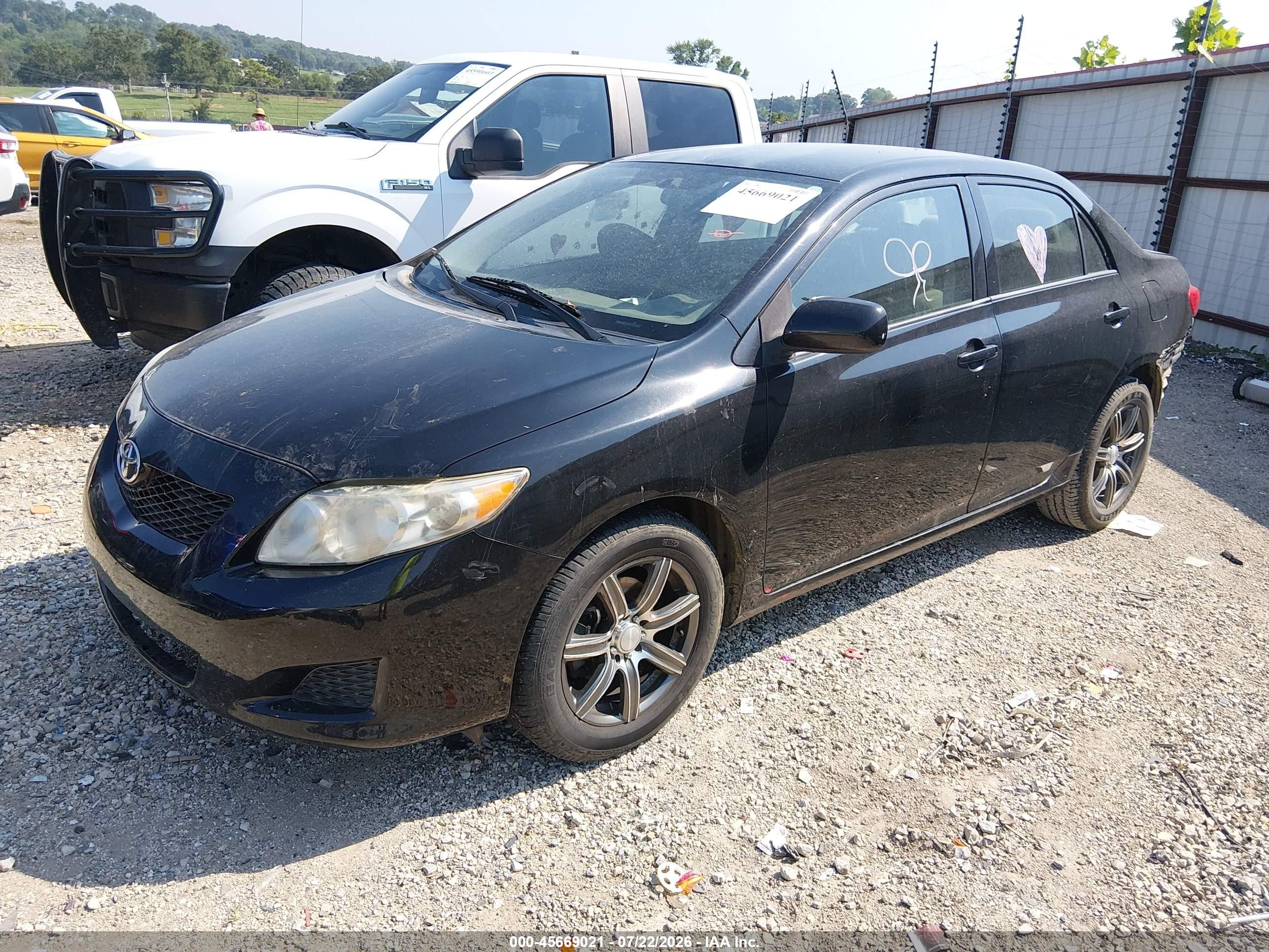 2009 Toyota Corolla Le Черный vin: 1NXBU40E89Z106018