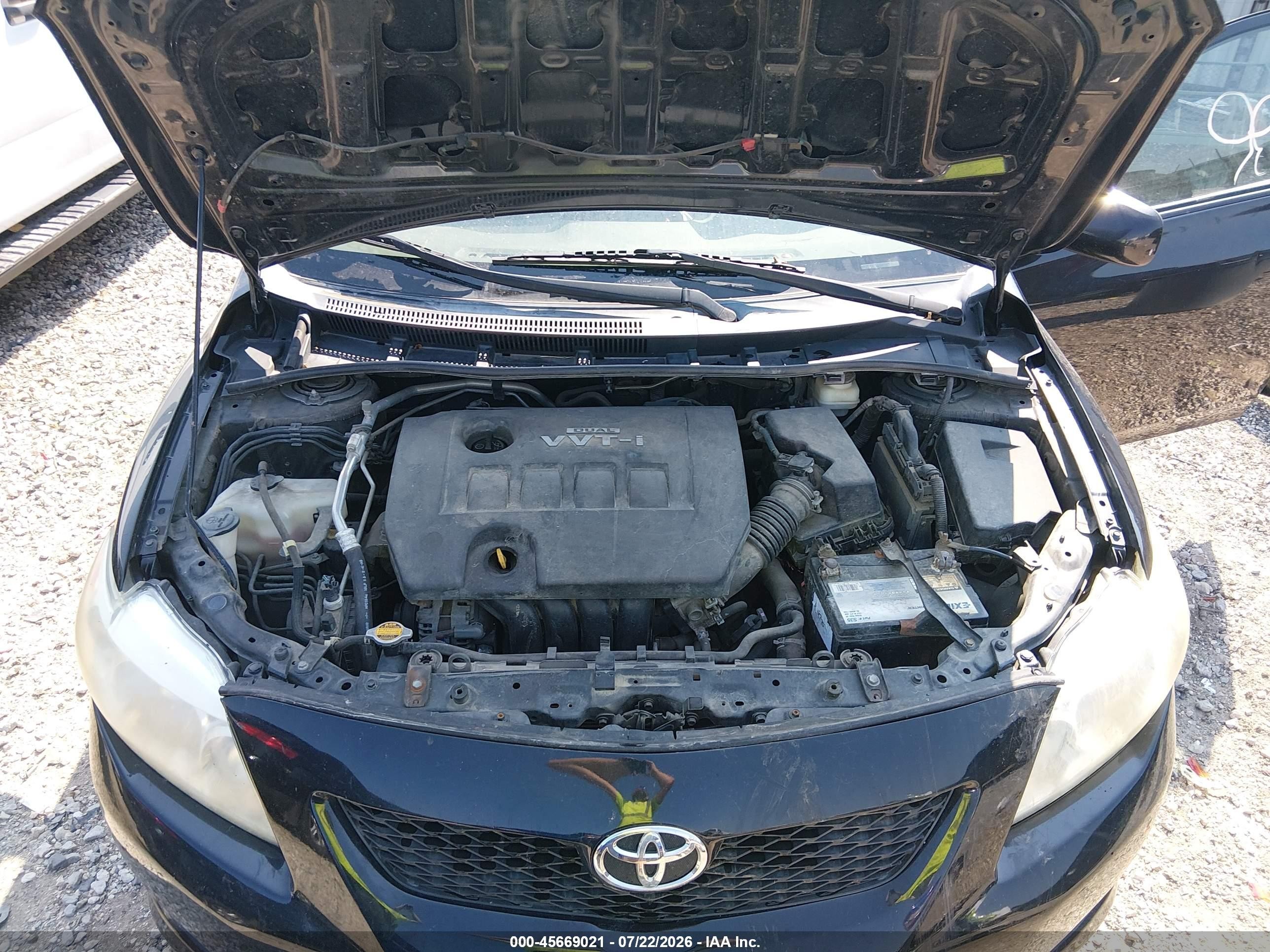 2009 Toyota Corolla Le Черный vin: 1NXBU40E89Z106018