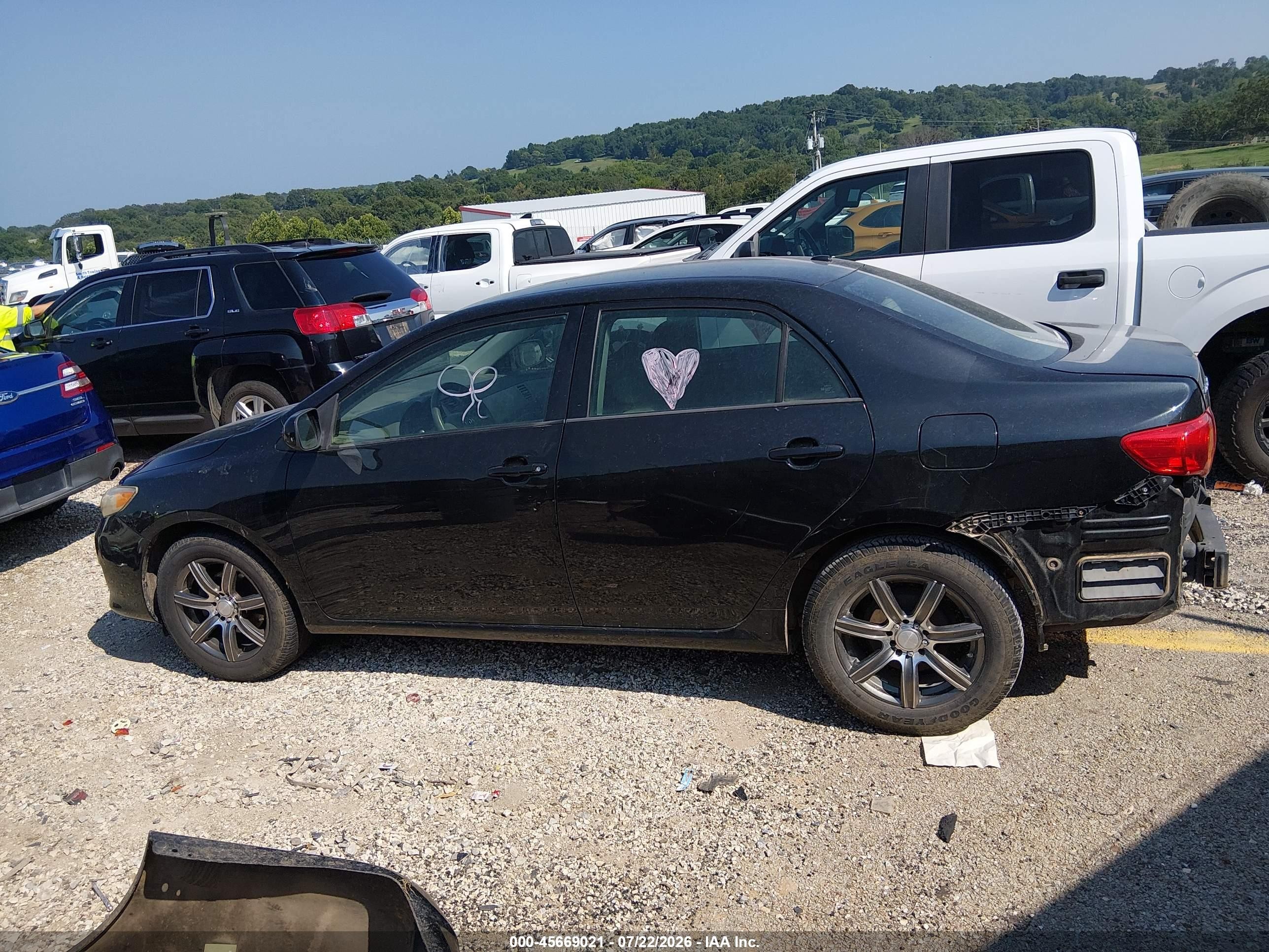 2009 Toyota Corolla Le Черный vin: 1NXBU40E89Z106018