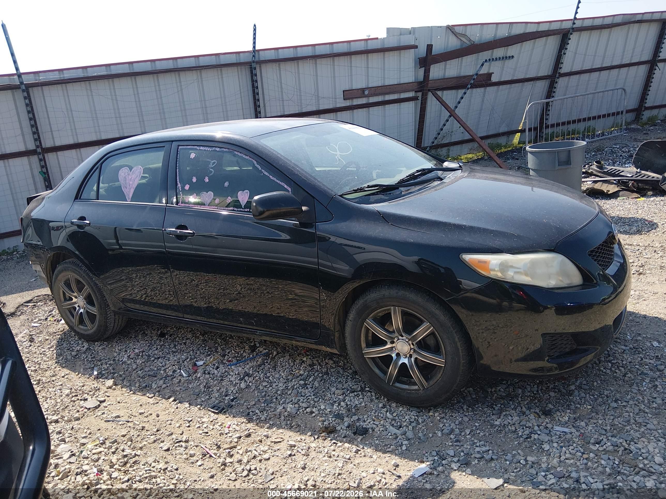 2009 Toyota Corolla Le Черный vin: 1NXBU40E89Z106018
