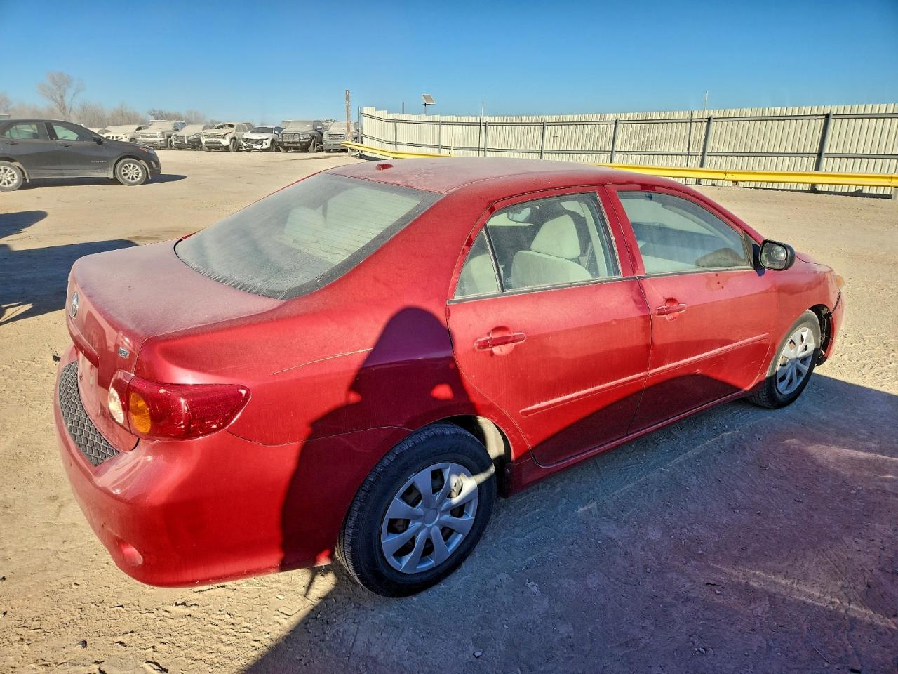 2009 Toyota Corolla Base Red vin: 1NXBU40E89Z111641