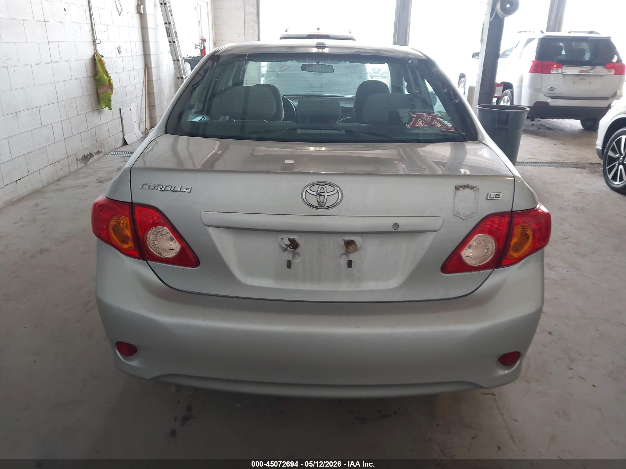2009 Toyota Corolla Le Silver vin: 1NXBU40E89Z126477