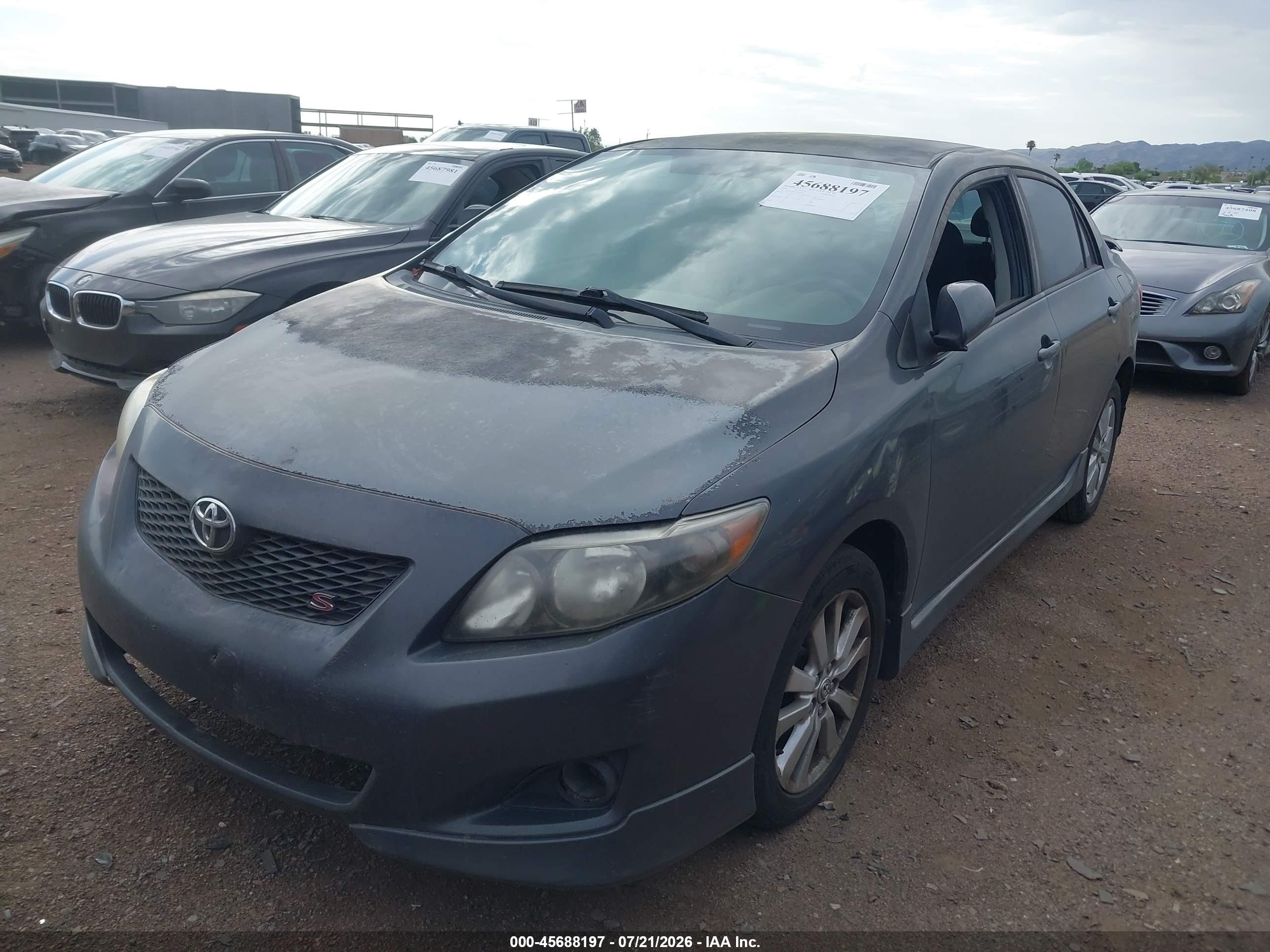 2009 Toyota Corolla S Gray vin: 1NXBU40E89Z132697