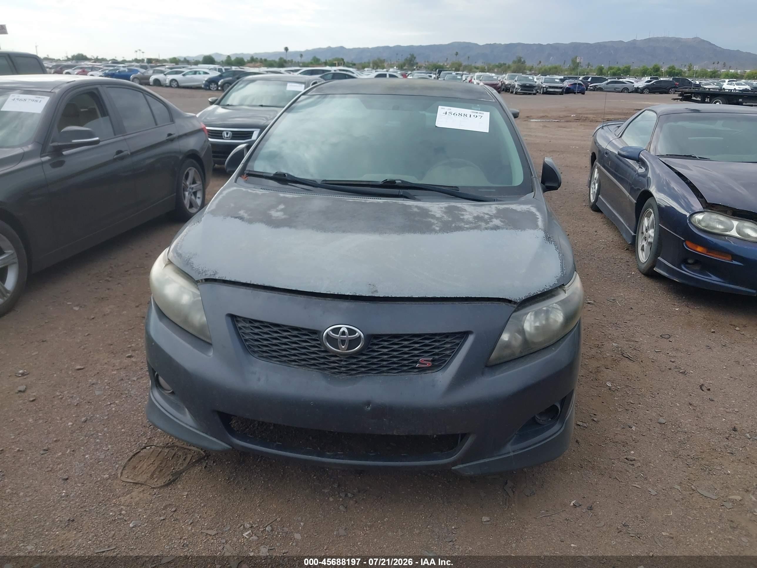 2009 Toyota Corolla S Gray vin: 1NXBU40E89Z132697
