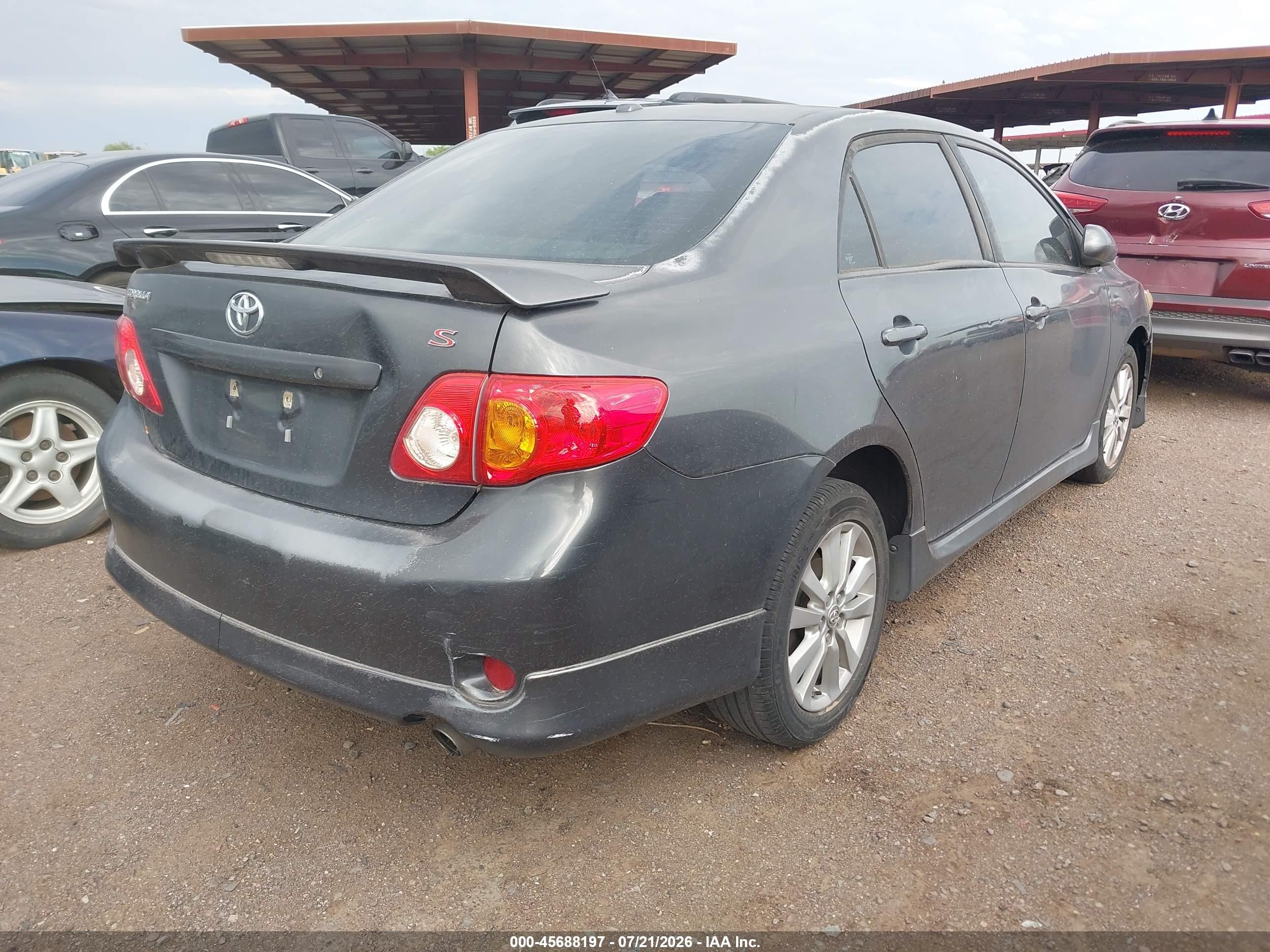 2009 Toyota Corolla S Gray vin: 1NXBU40E89Z132697
