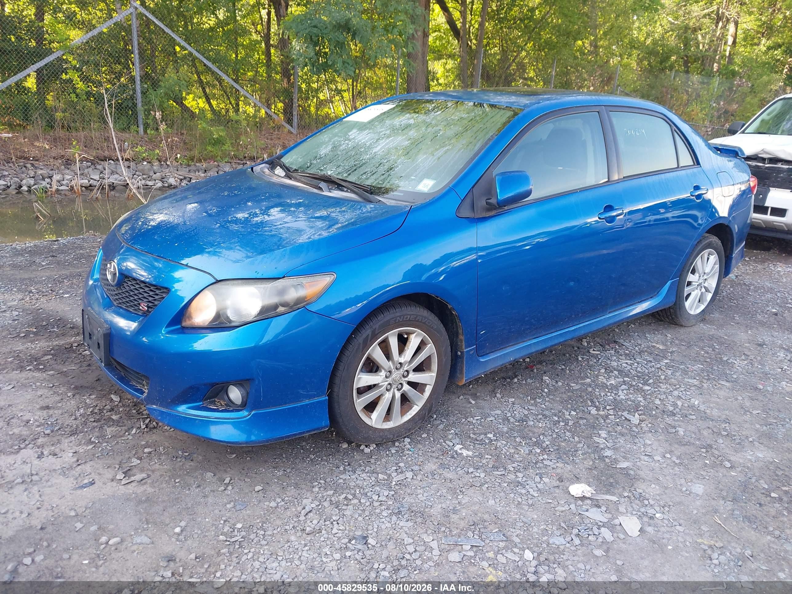 2009 Toyota Corolla S Blue vin: 1NXBU40E89Z145353