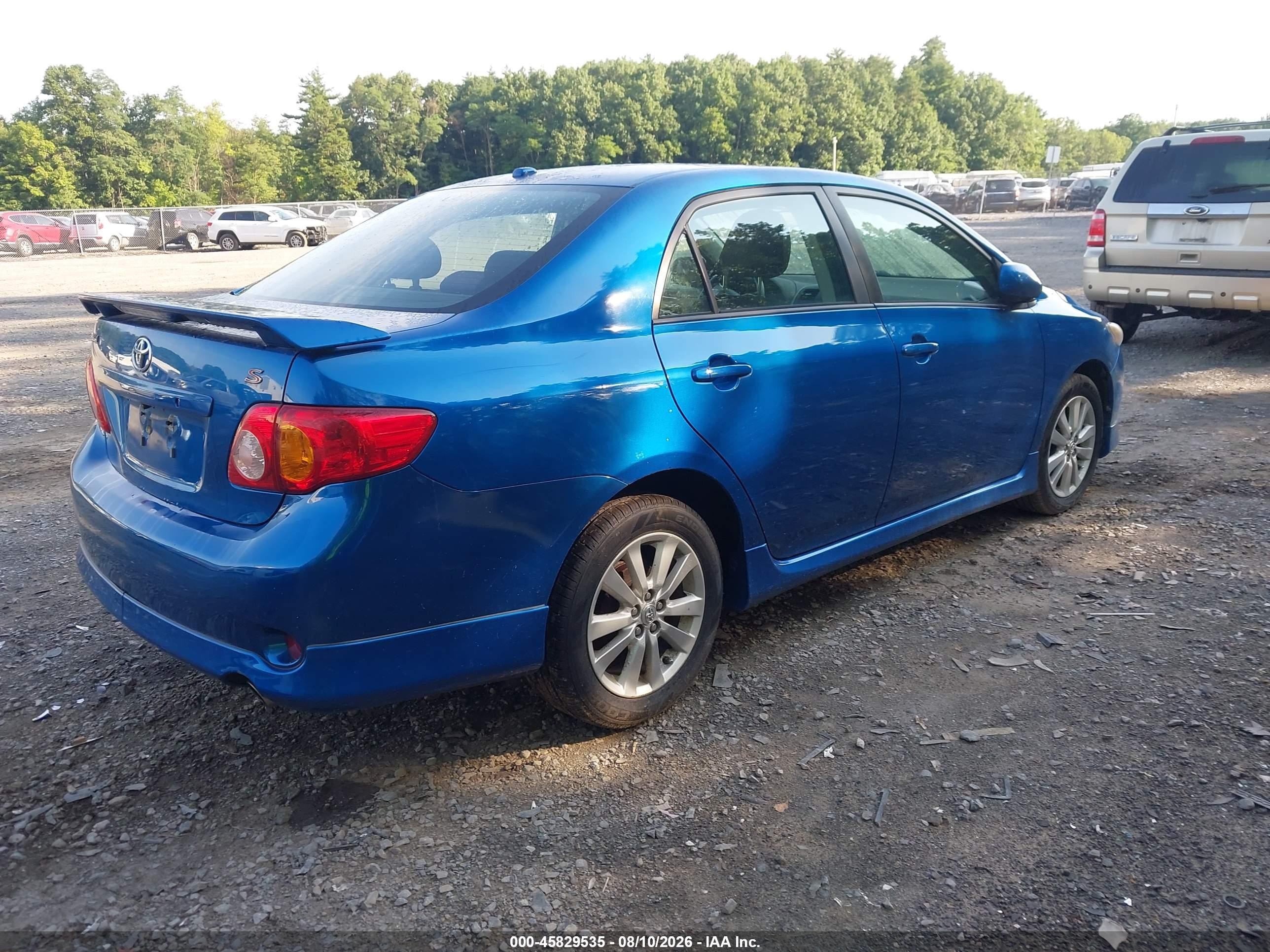 2009 Toyota Corolla S Blue vin: 1NXBU40E89Z145353