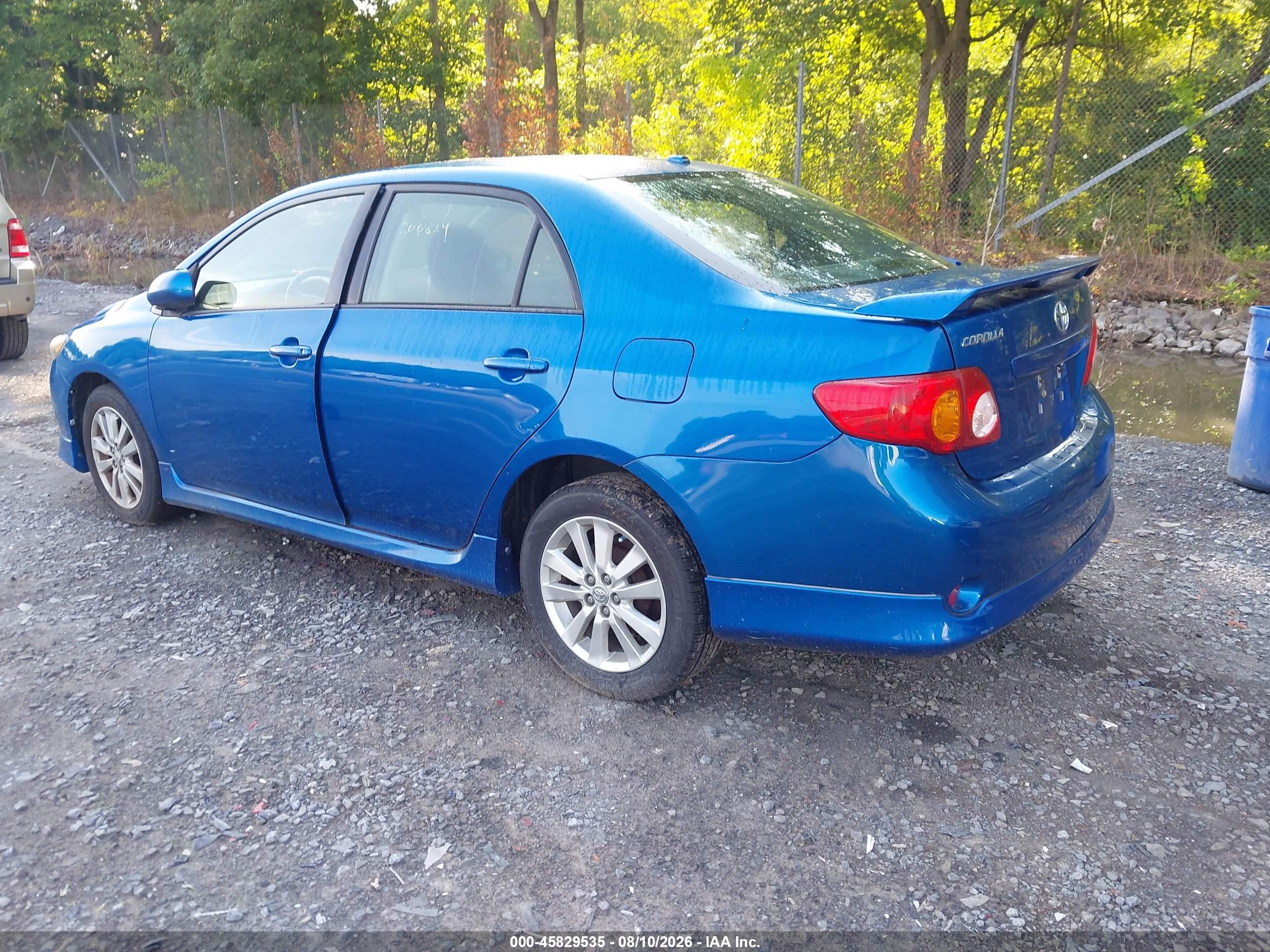 2009 Toyota Corolla S Blue vin: 1NXBU40E89Z145353