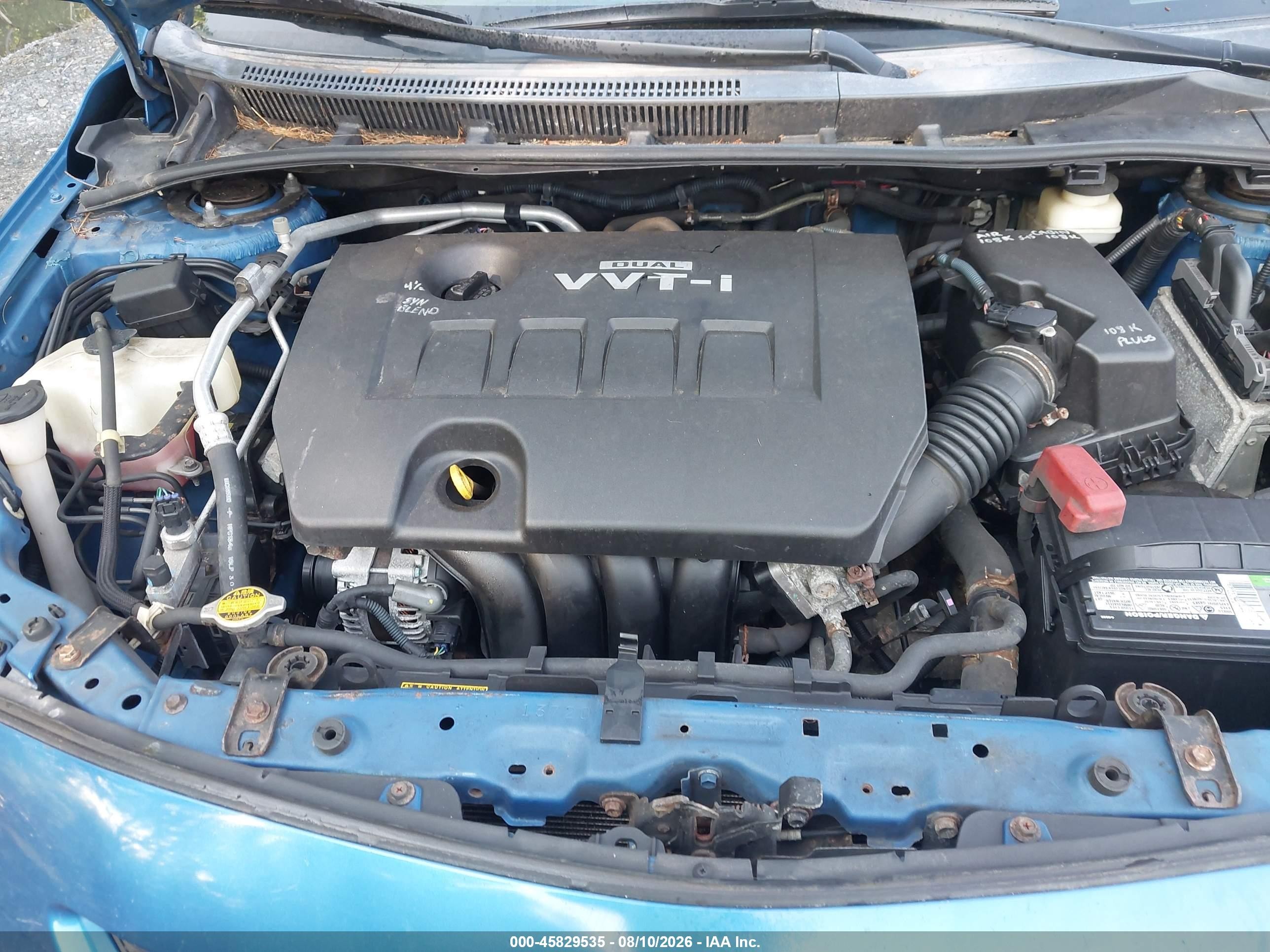 2009 Toyota Corolla S Blue vin: 1NXBU40E89Z145353