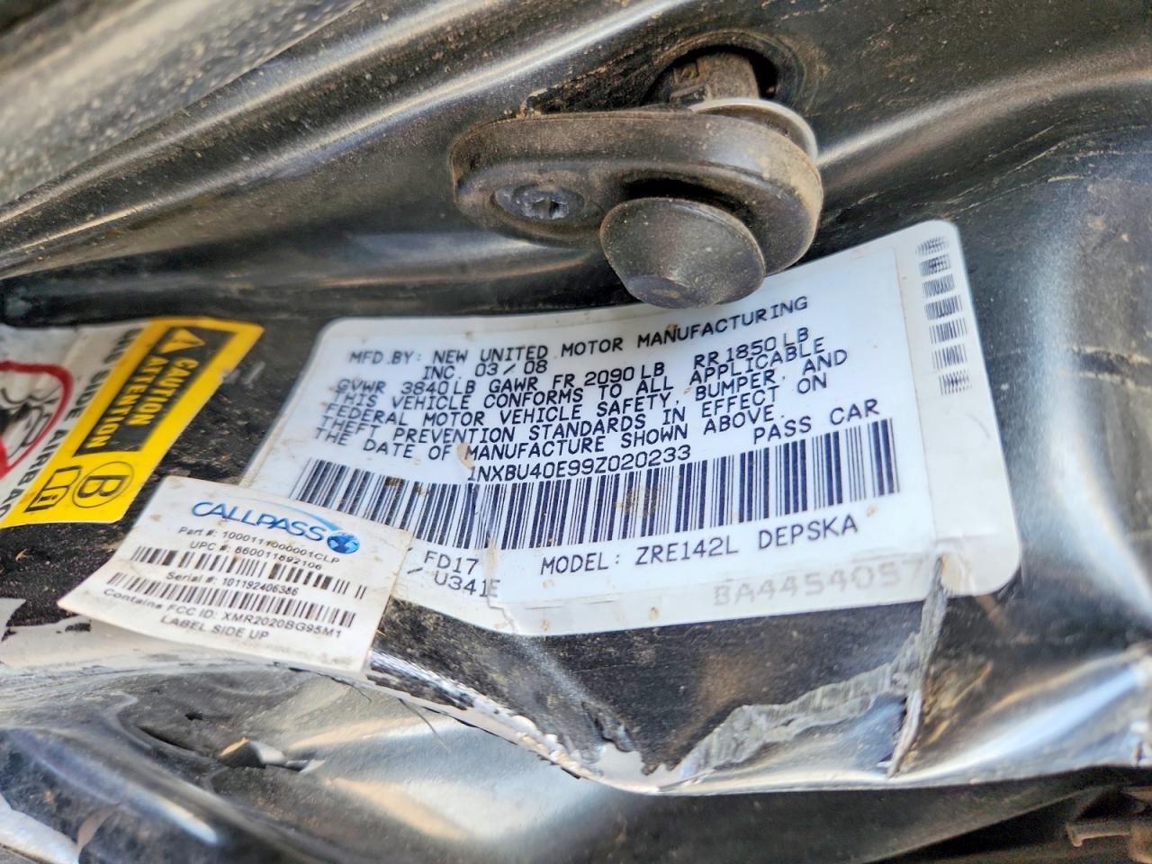 2009 Toyota Corolla S Gray vin: 1NXBU40E99Z020233