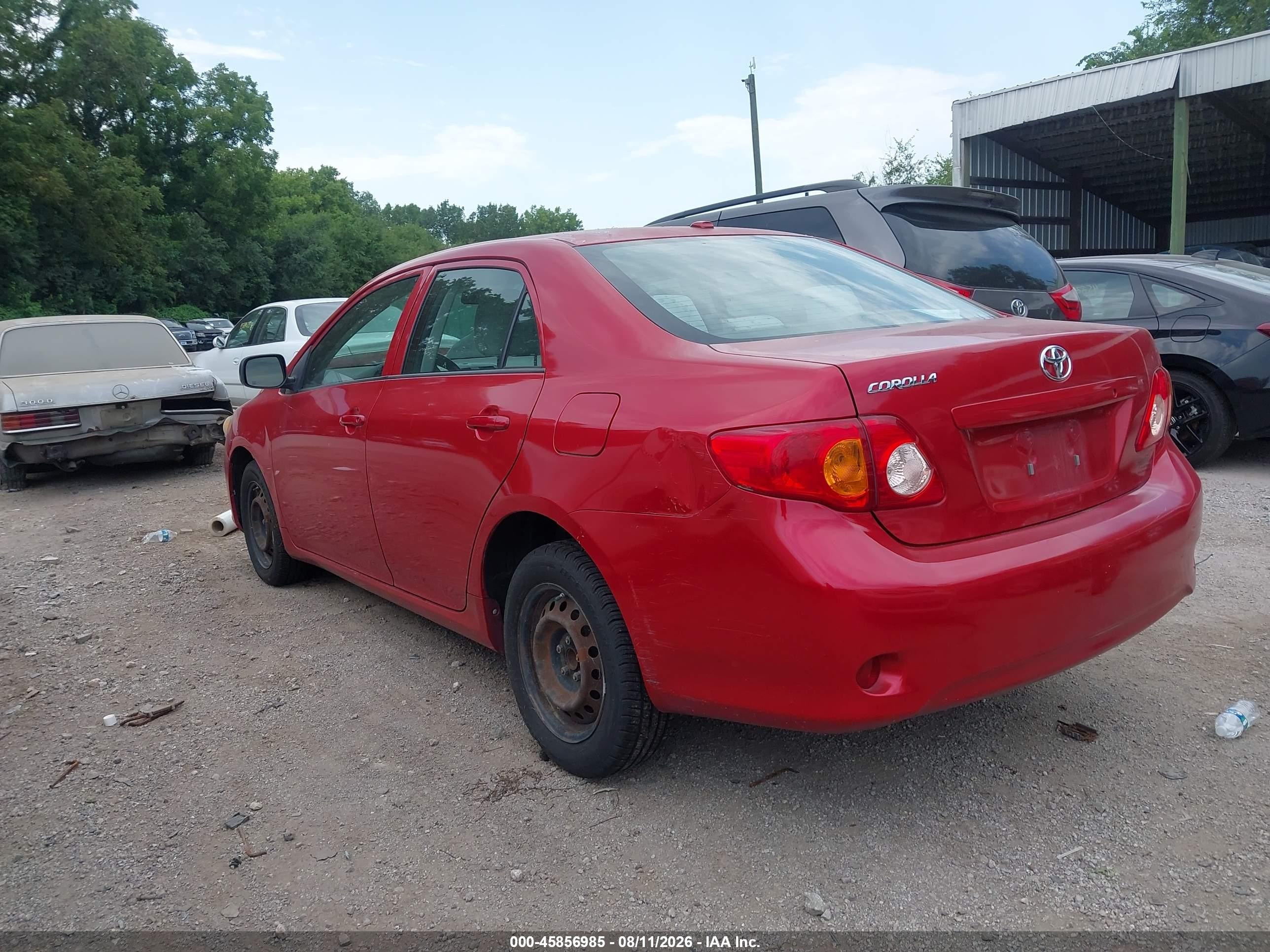 2009 Toyota Corolla   Red vin: 1NXBU40E99Z035119