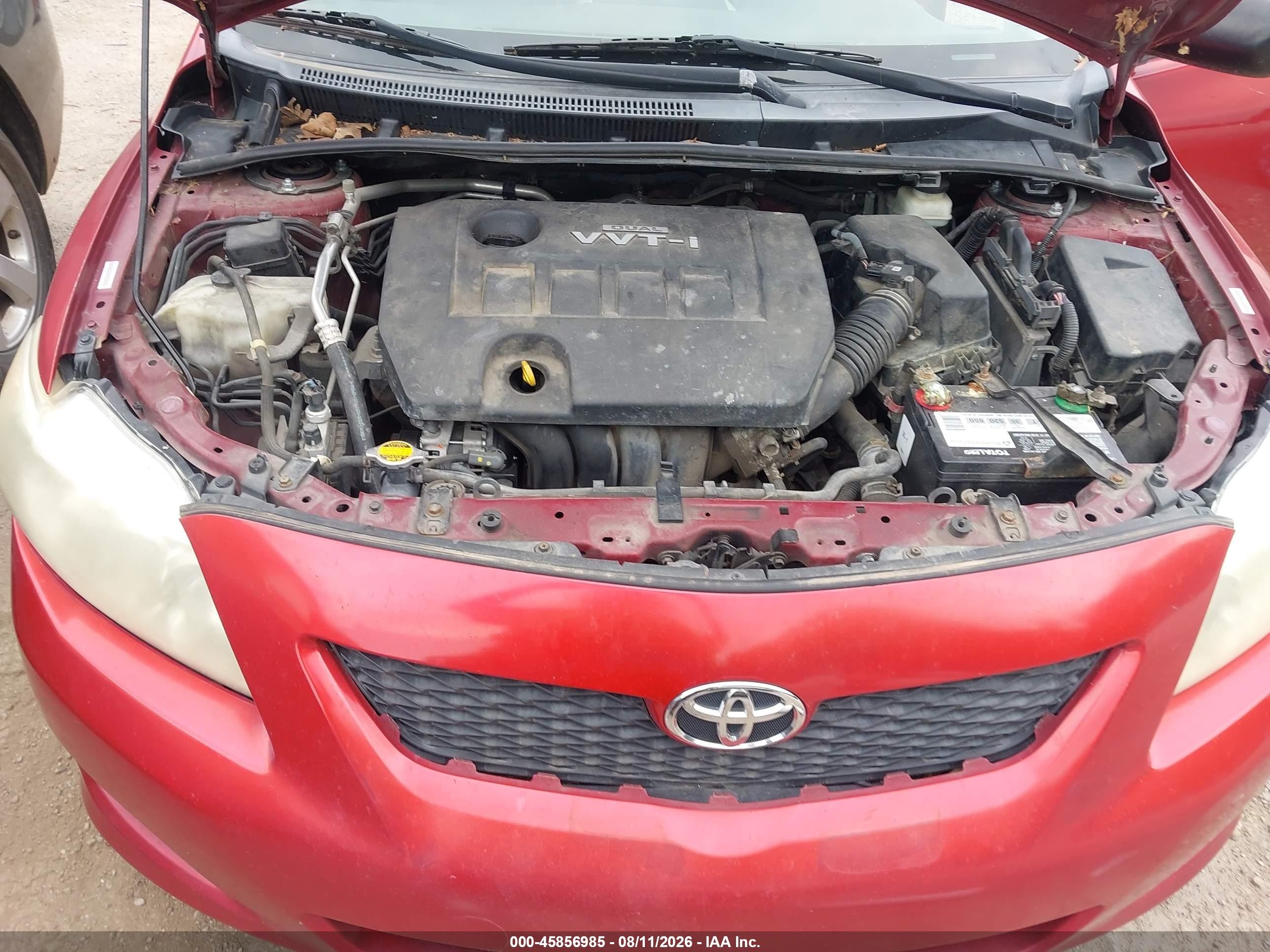 2009 Toyota Corolla   Red vin: 1NXBU40E99Z035119