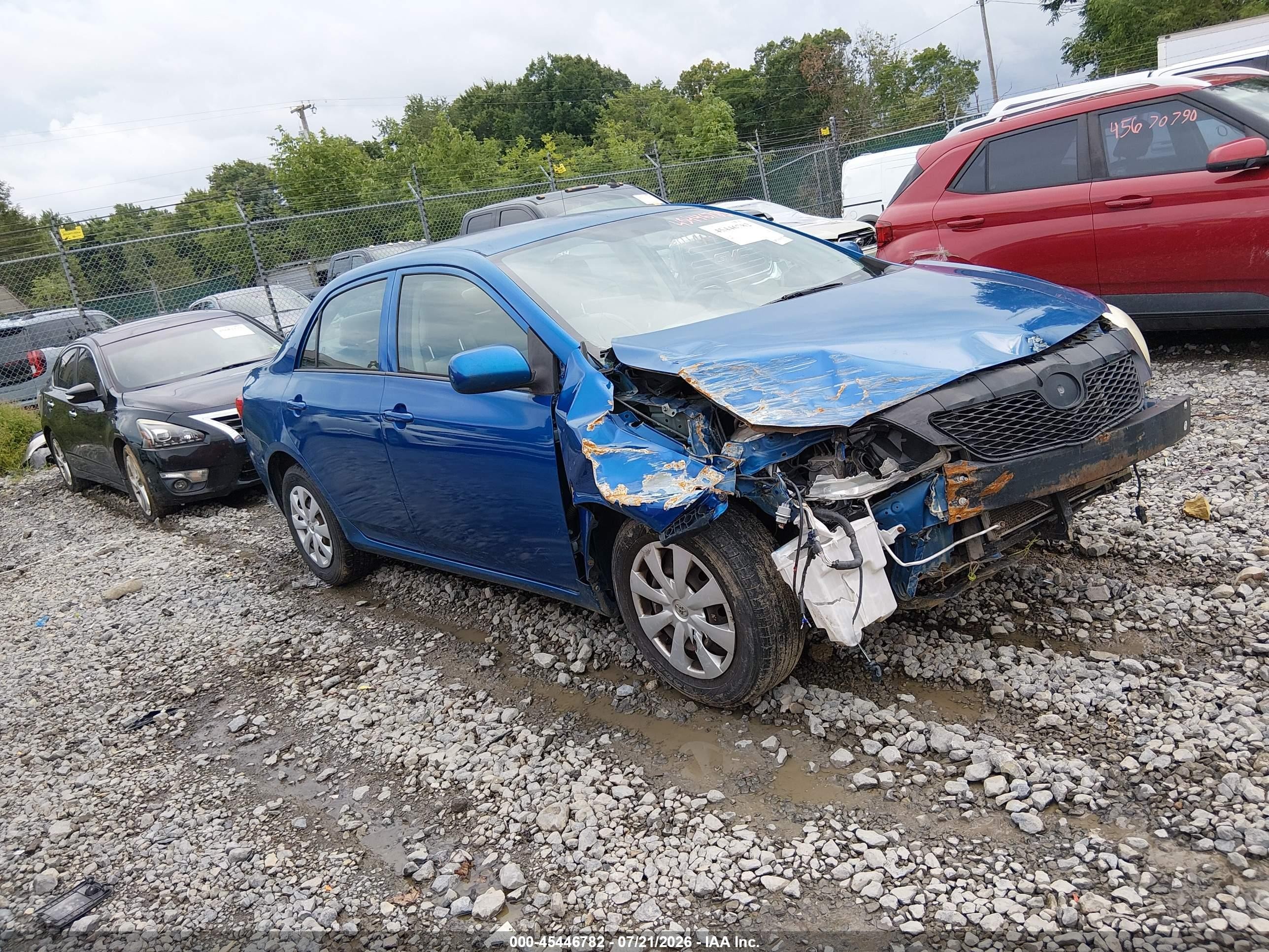 2009 Toyota Corolla Le Blue vin: 1NXBU40E99Z038831