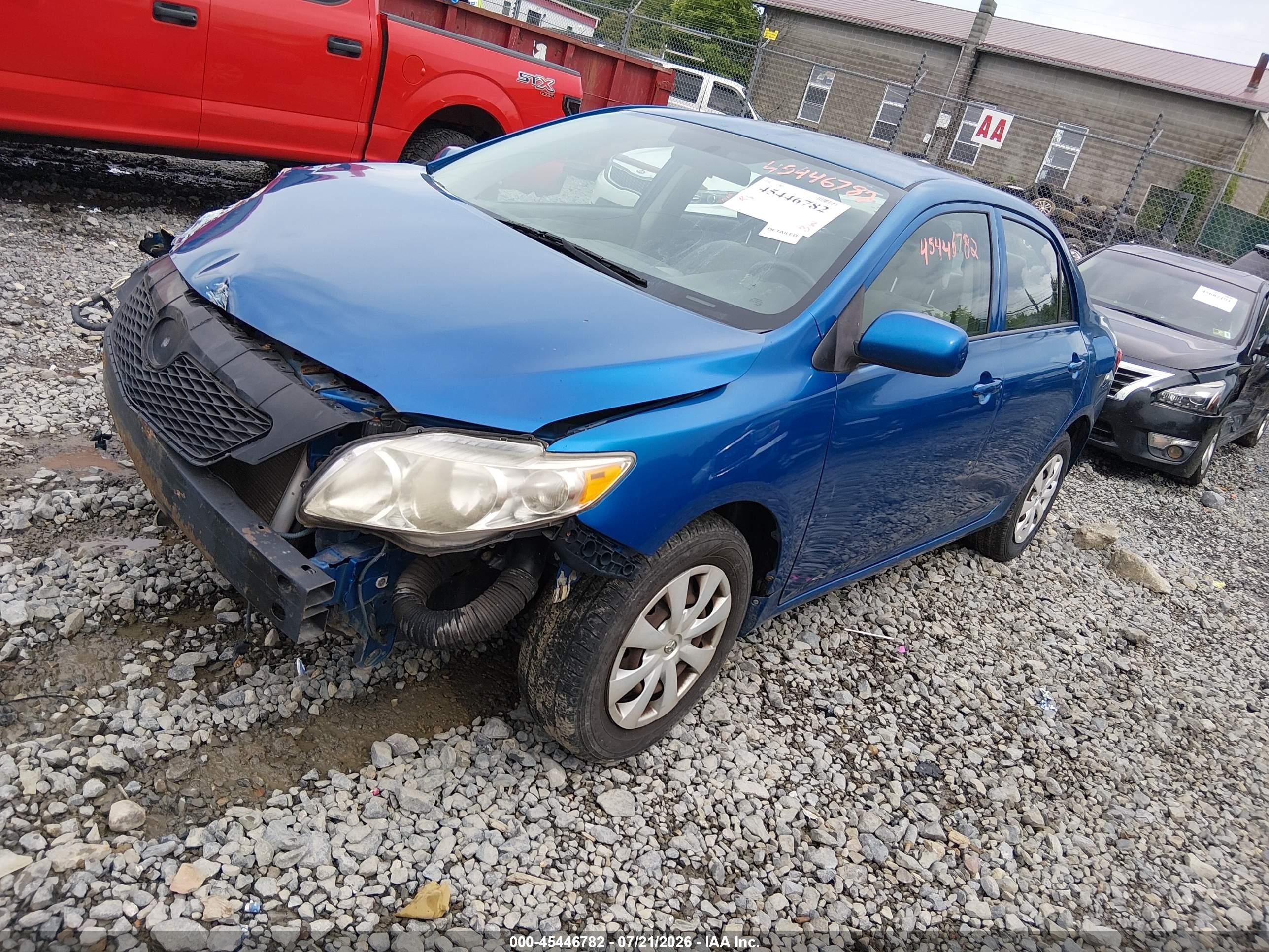 2009 Toyota Corolla Le Синий vin: 1NXBU40E99Z038831