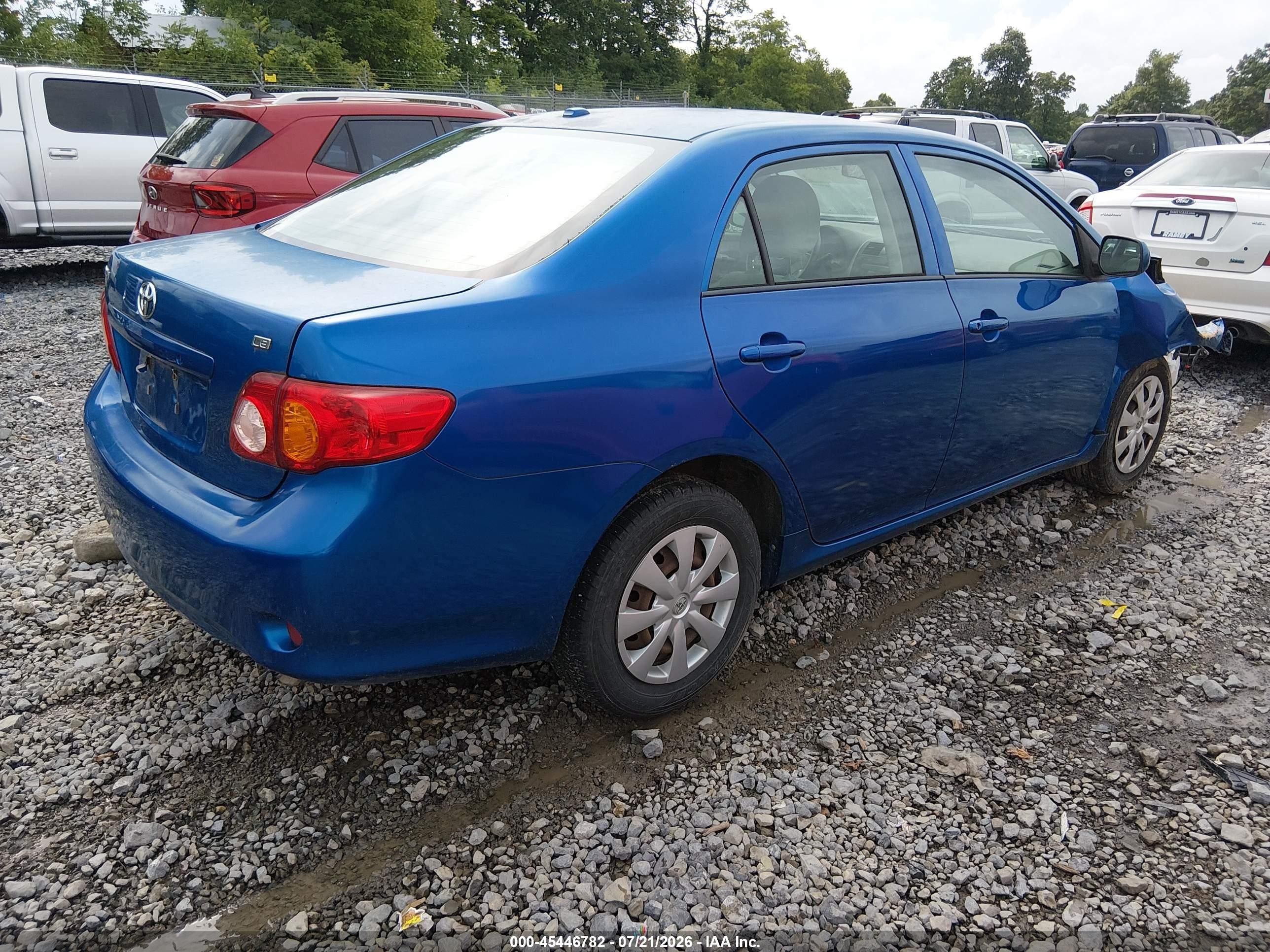 2009 Toyota Corolla Le Синий vin: 1NXBU40E99Z038831