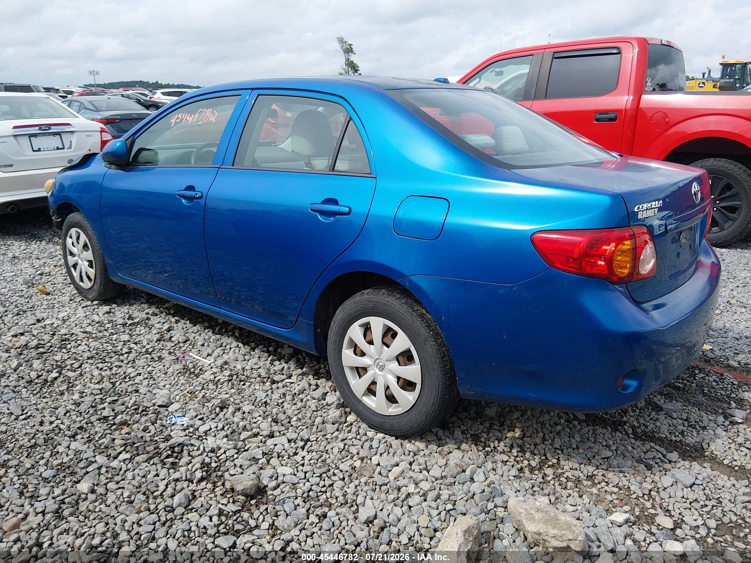 2009 Toyota Corolla Le Синий vin: 1NXBU40E99Z038831