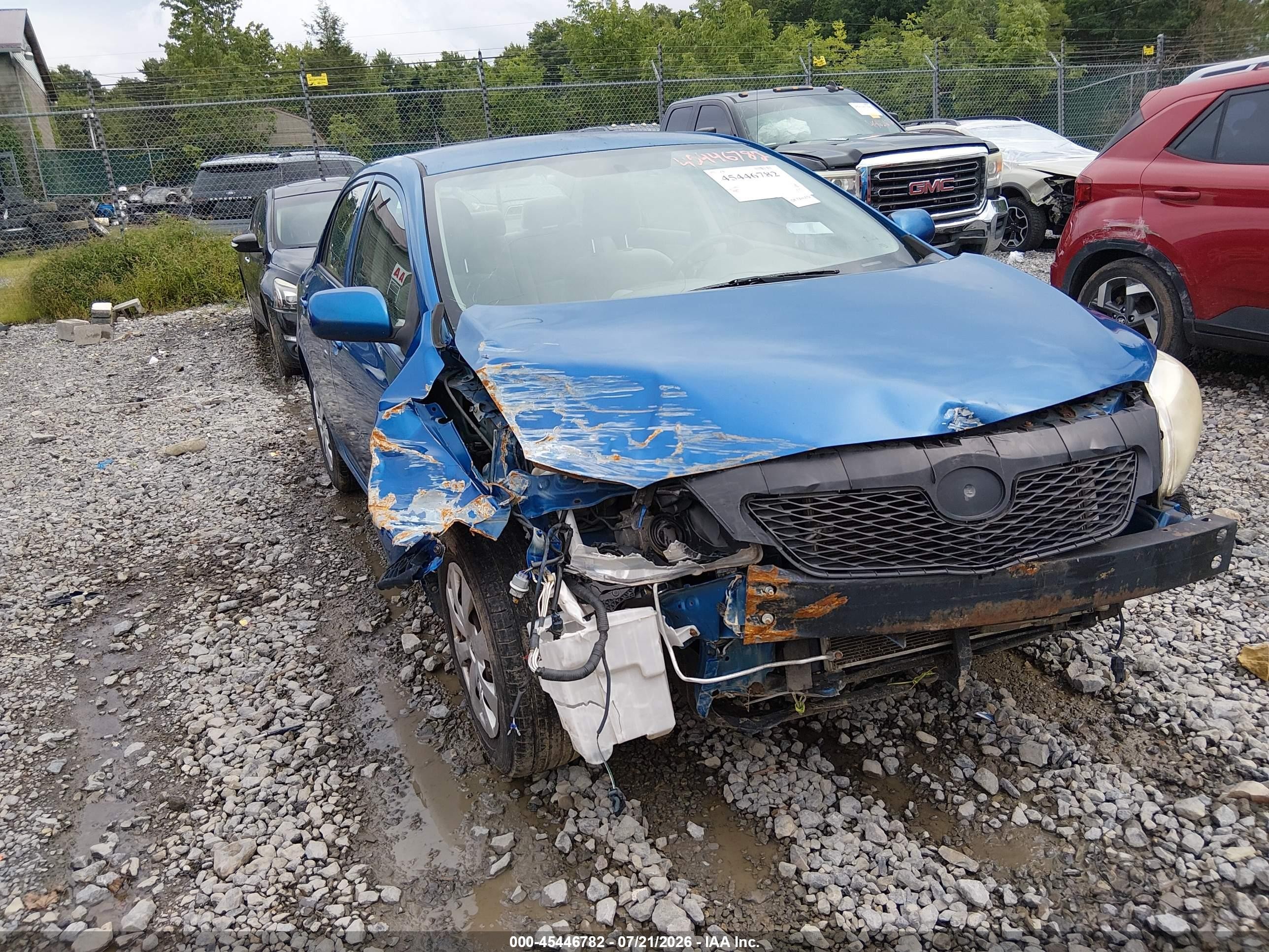 2009 Toyota Corolla Le Синий vin: 1NXBU40E99Z038831