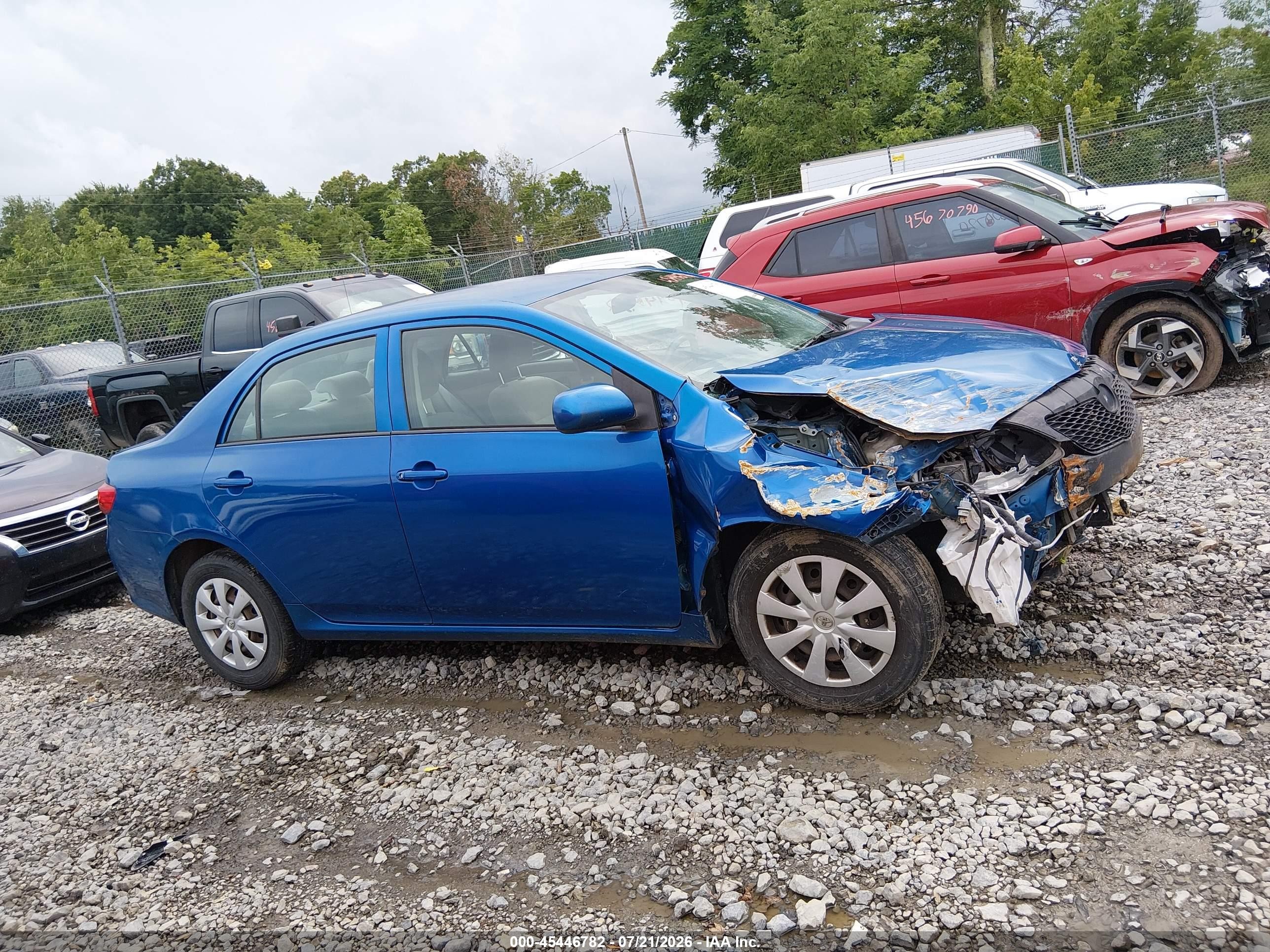2009 Toyota Corolla Le Синий vin: 1NXBU40E99Z038831
