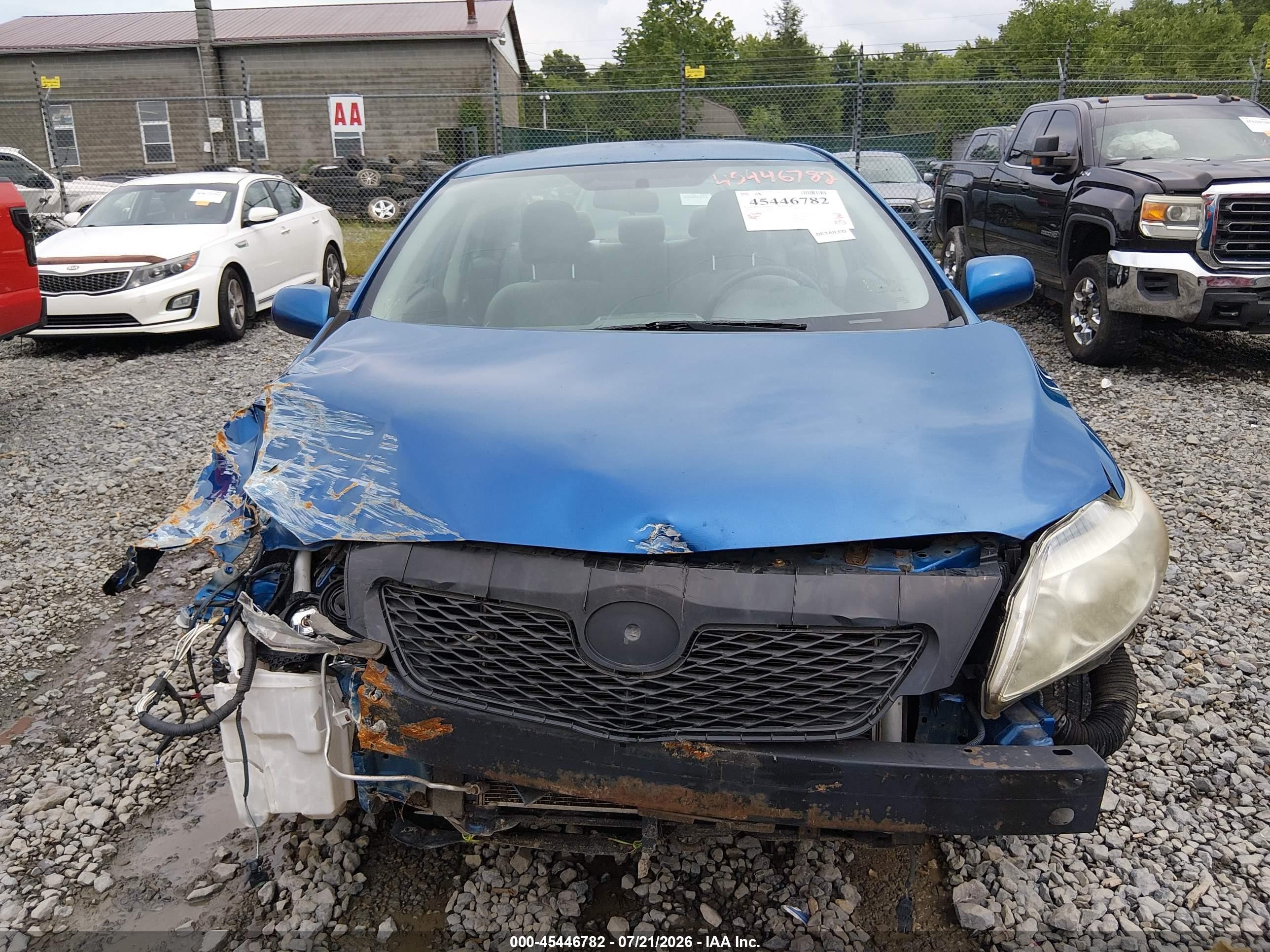 2009 Toyota Corolla Le Синий vin: 1NXBU40E99Z038831