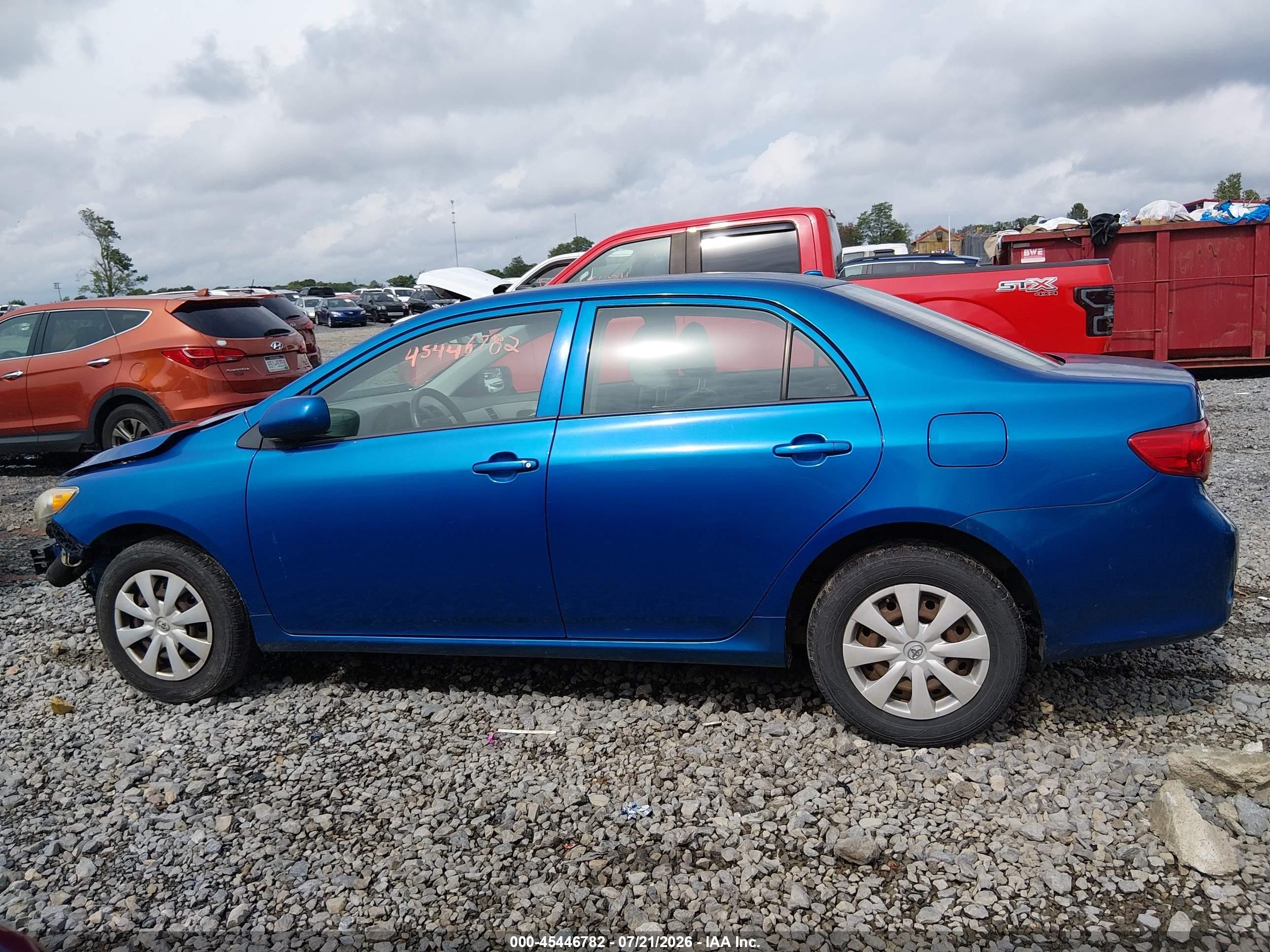 2009 Toyota Corolla Le Синий vin: 1NXBU40E99Z038831