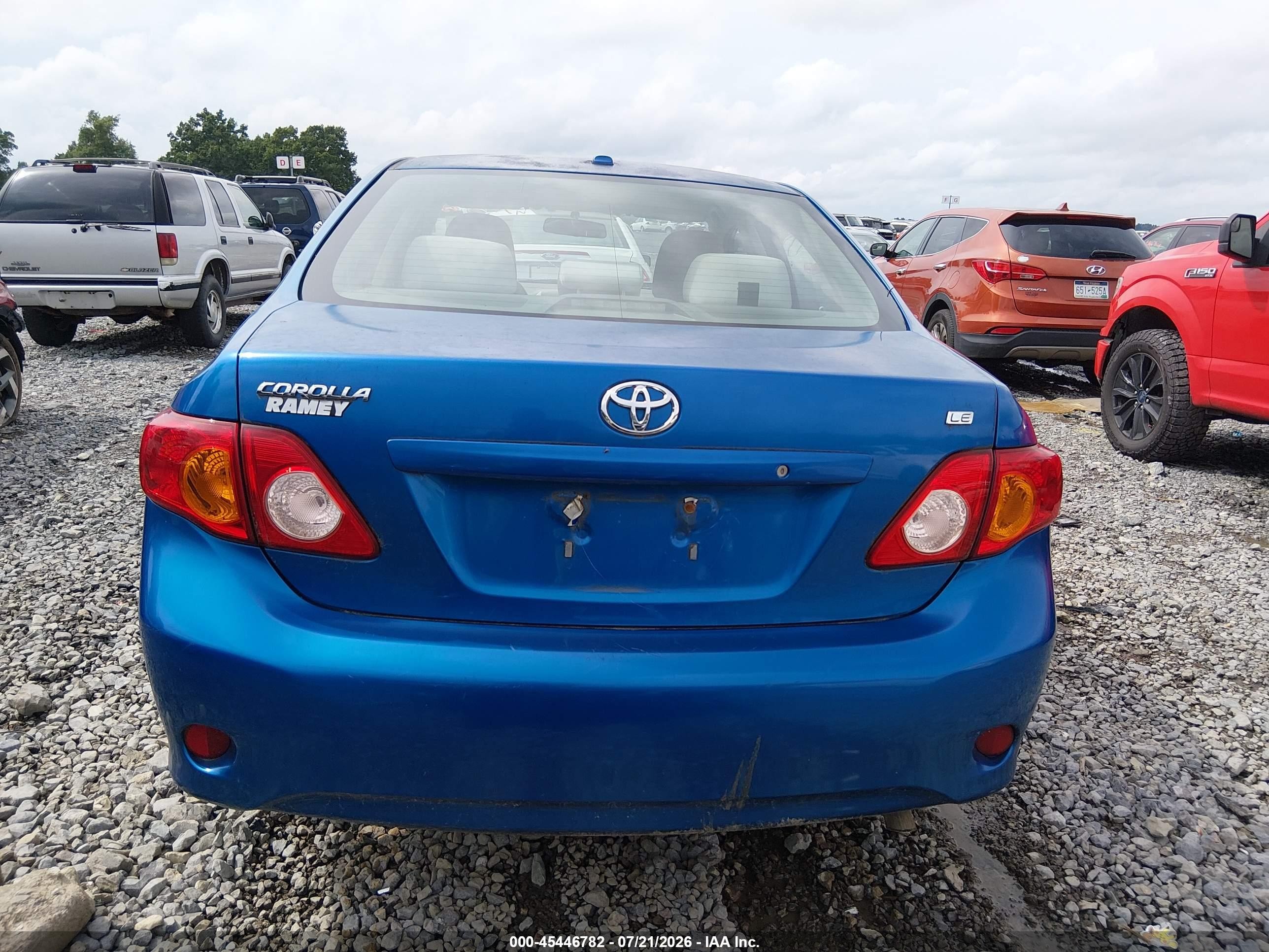 2009 Toyota Corolla Le Синий vin: 1NXBU40E99Z038831