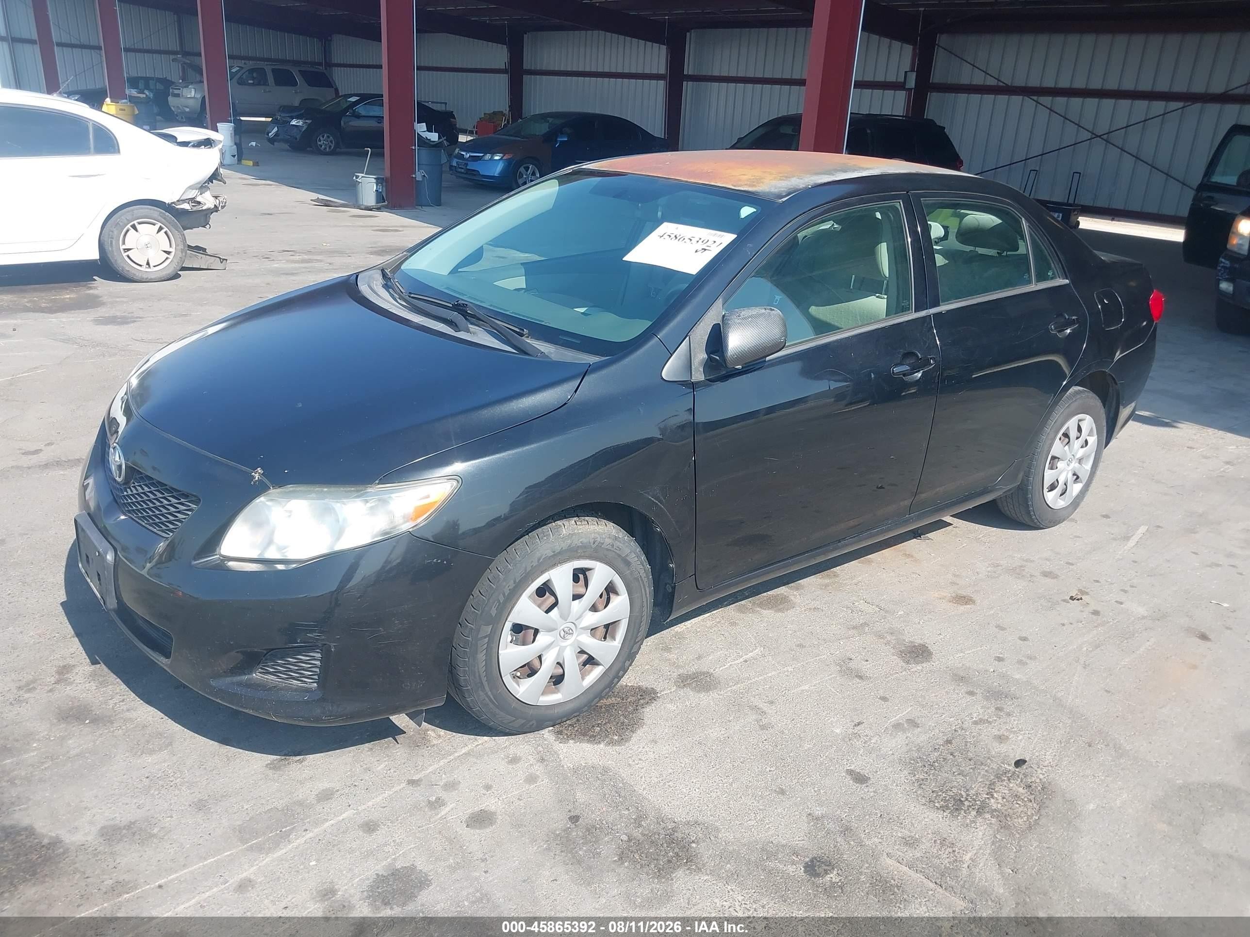 2009 Toyota Corolla Le Черный vin: 1NXBU40E99Z066208