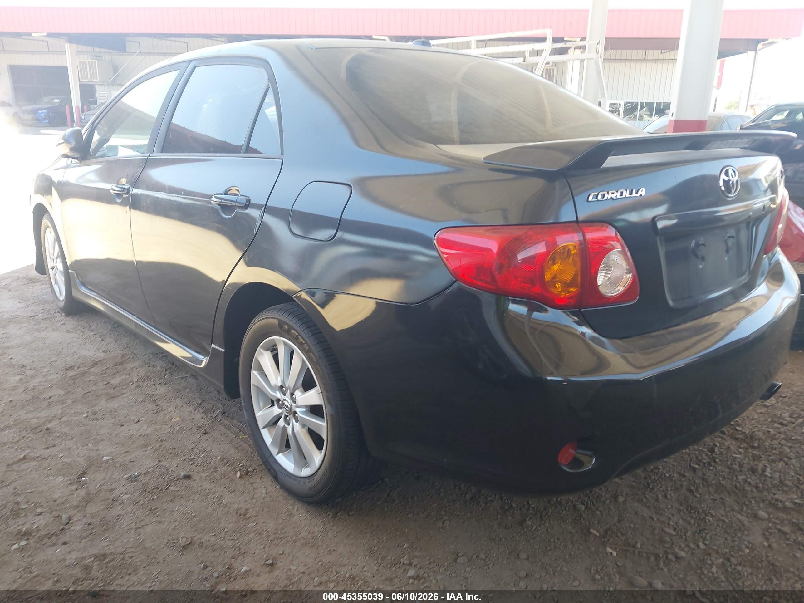 2009 Toyota Corolla S Black vin: 1NXBU40E99Z078813
