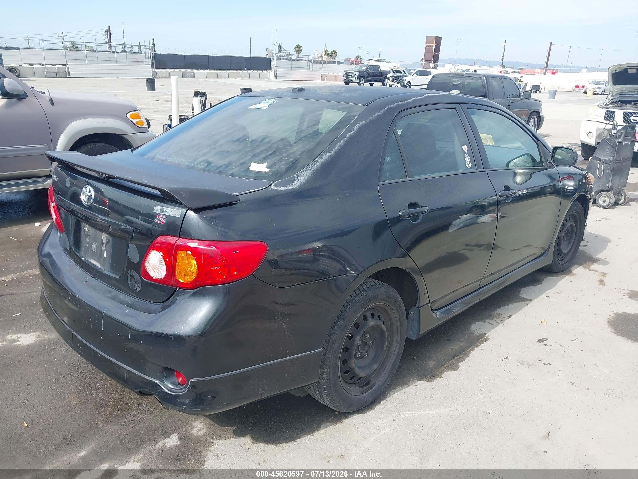 2009 Toyota Corolla S Black vin: 1NXBU40E99Z098821