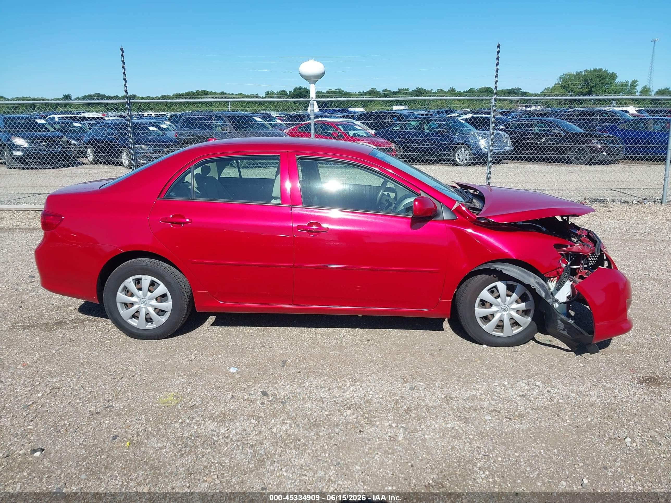 2009 Toyota Corolla Le Красный vin: 1NXBU40E99Z103175