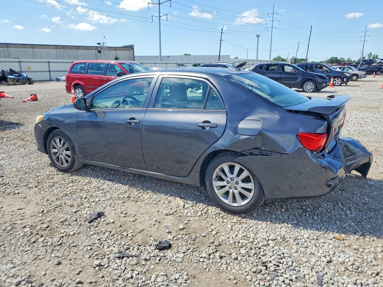 2009 Toyota Corolla Sedan 2wd Gray vin: 1NXBU40E99Z106044