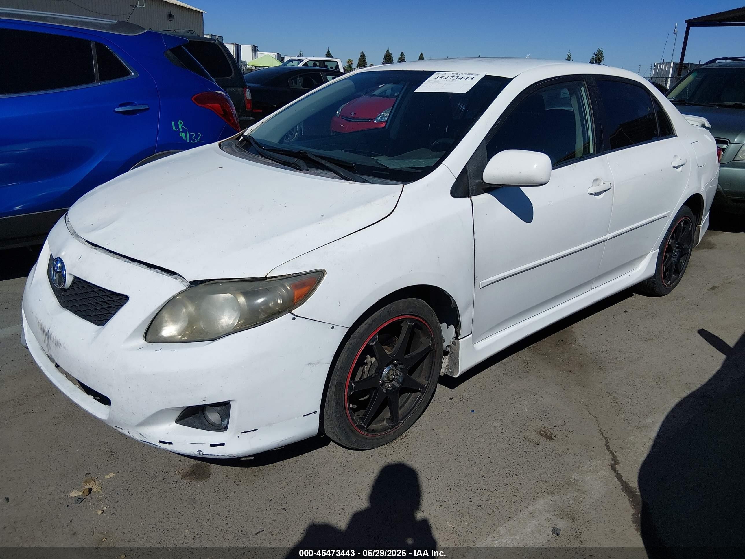 2009 Toyota Corolla S White vin: 1NXBU40E99Z111809
