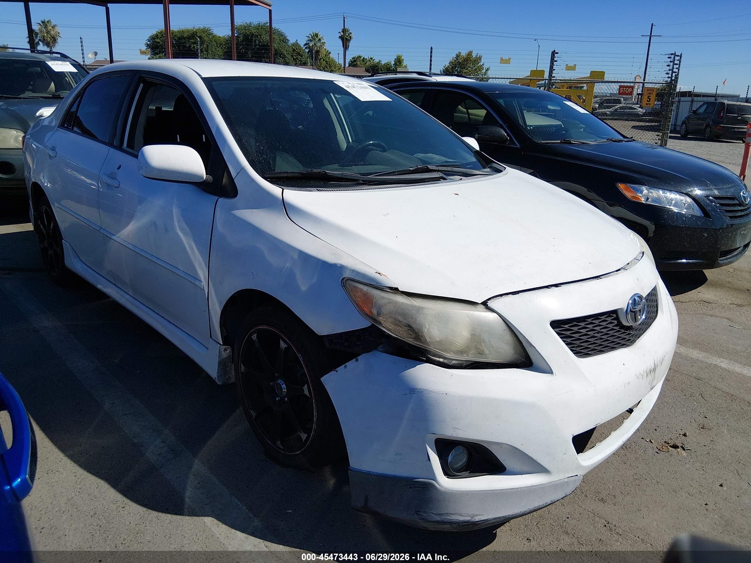 2009 Toyota Corolla S White vin: 1NXBU40E99Z111809