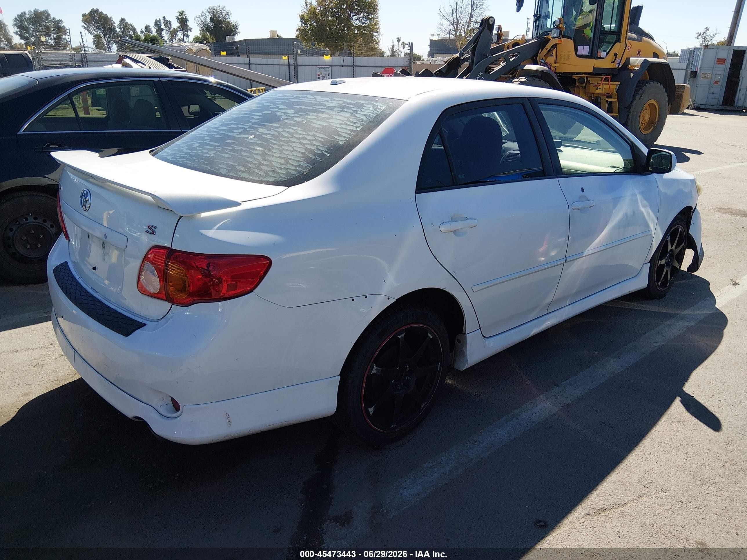 2009 Toyota Corolla S White vin: 1NXBU40E99Z111809