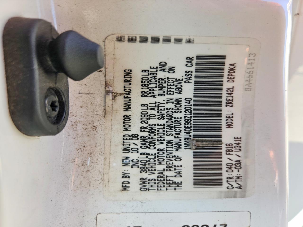 2009 Toyota Corolla Le White vin: 1NXBU40E99Z120140