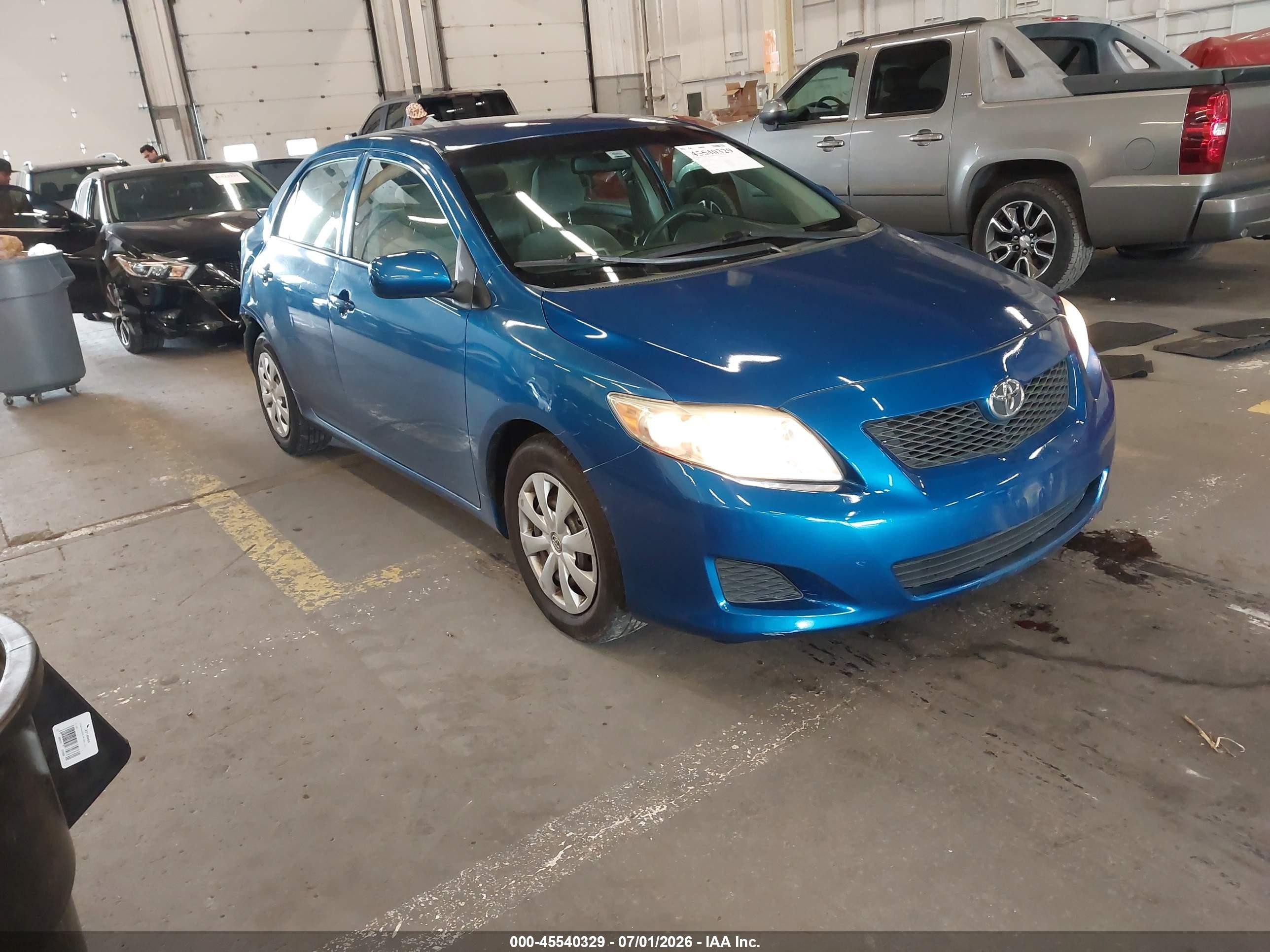 2009 Toyota Corolla Le Blue vin: 1NXBU40E99Z120820
