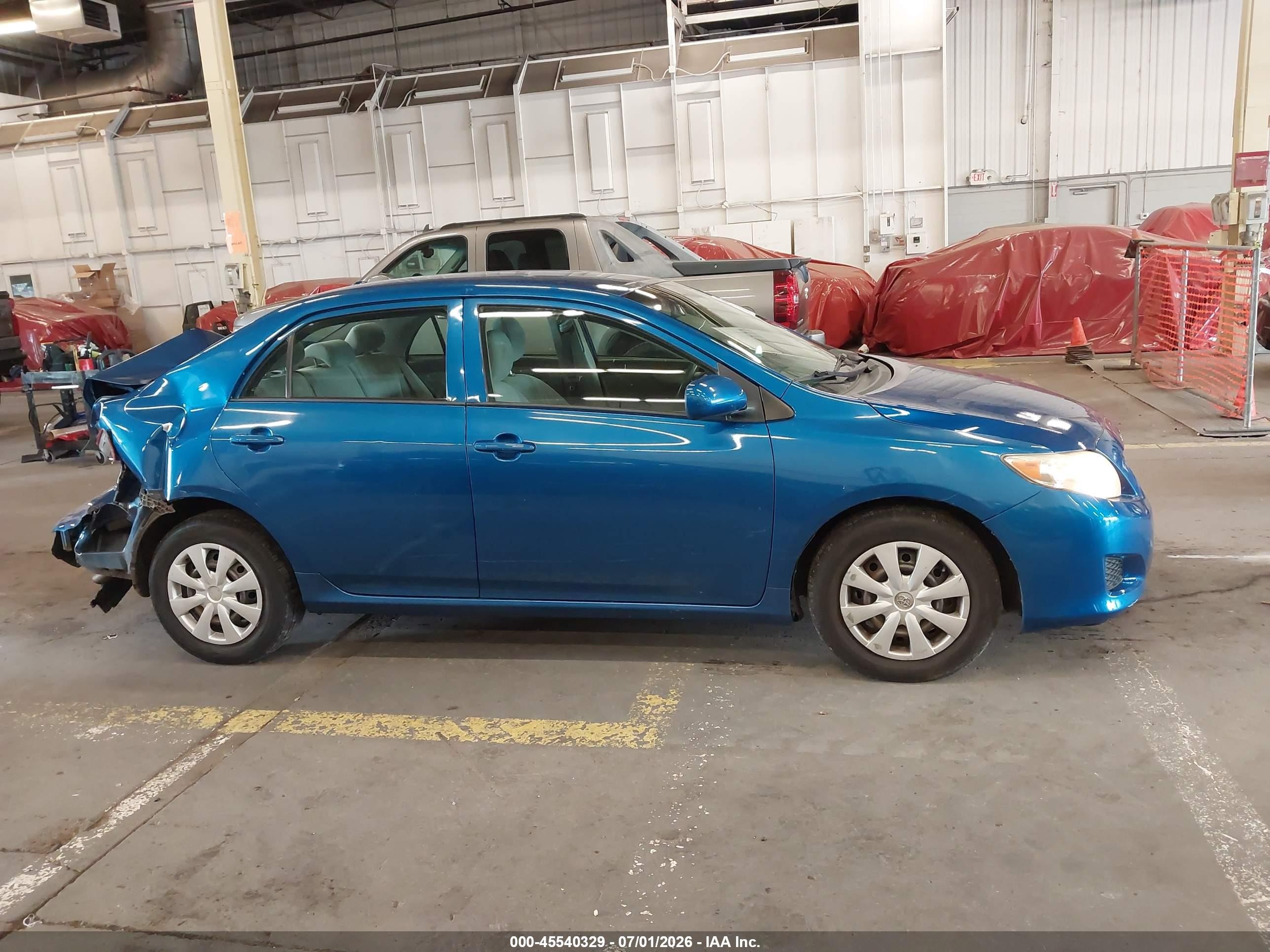 2009 Toyota Corolla Le Blue vin: 1NXBU40E99Z120820