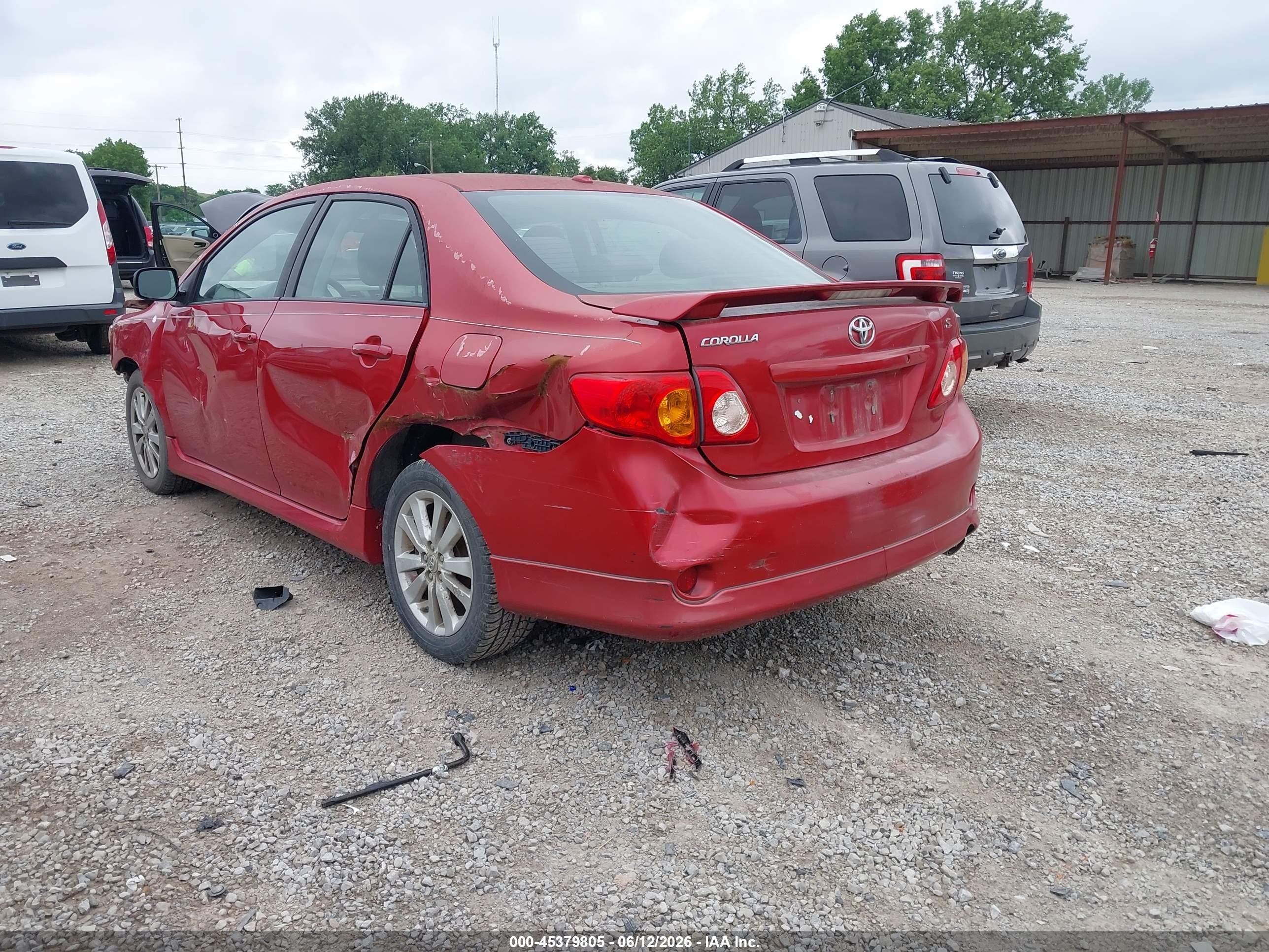 2009 Toyota Corolla S Red vin: 1NXBU40E99Z146902