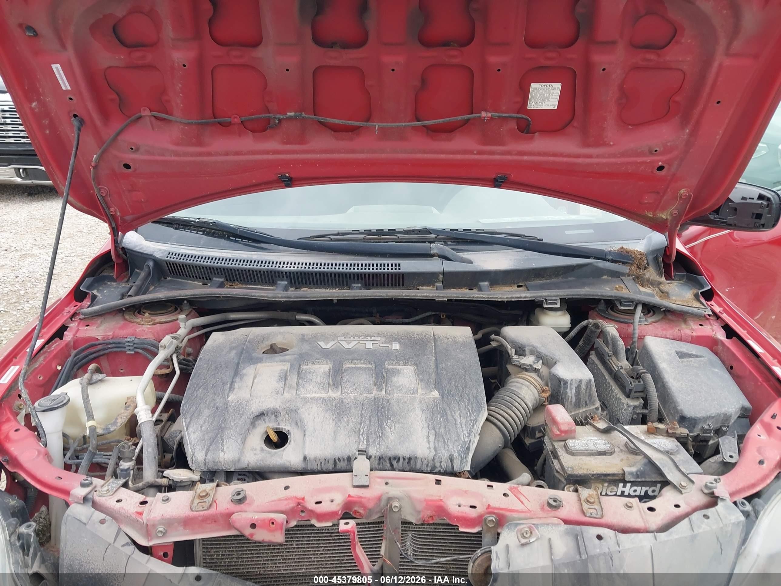 2009 Toyota Corolla S Red vin: 1NXBU40E99Z146902