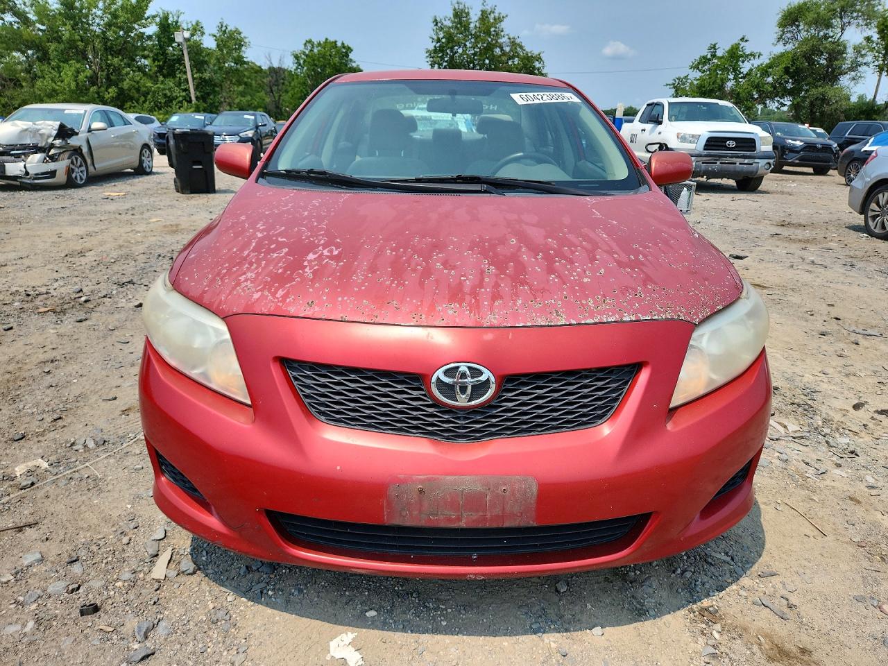 2009 Toyota Corolla Le Red vin: 1NXBU40E99Z153073