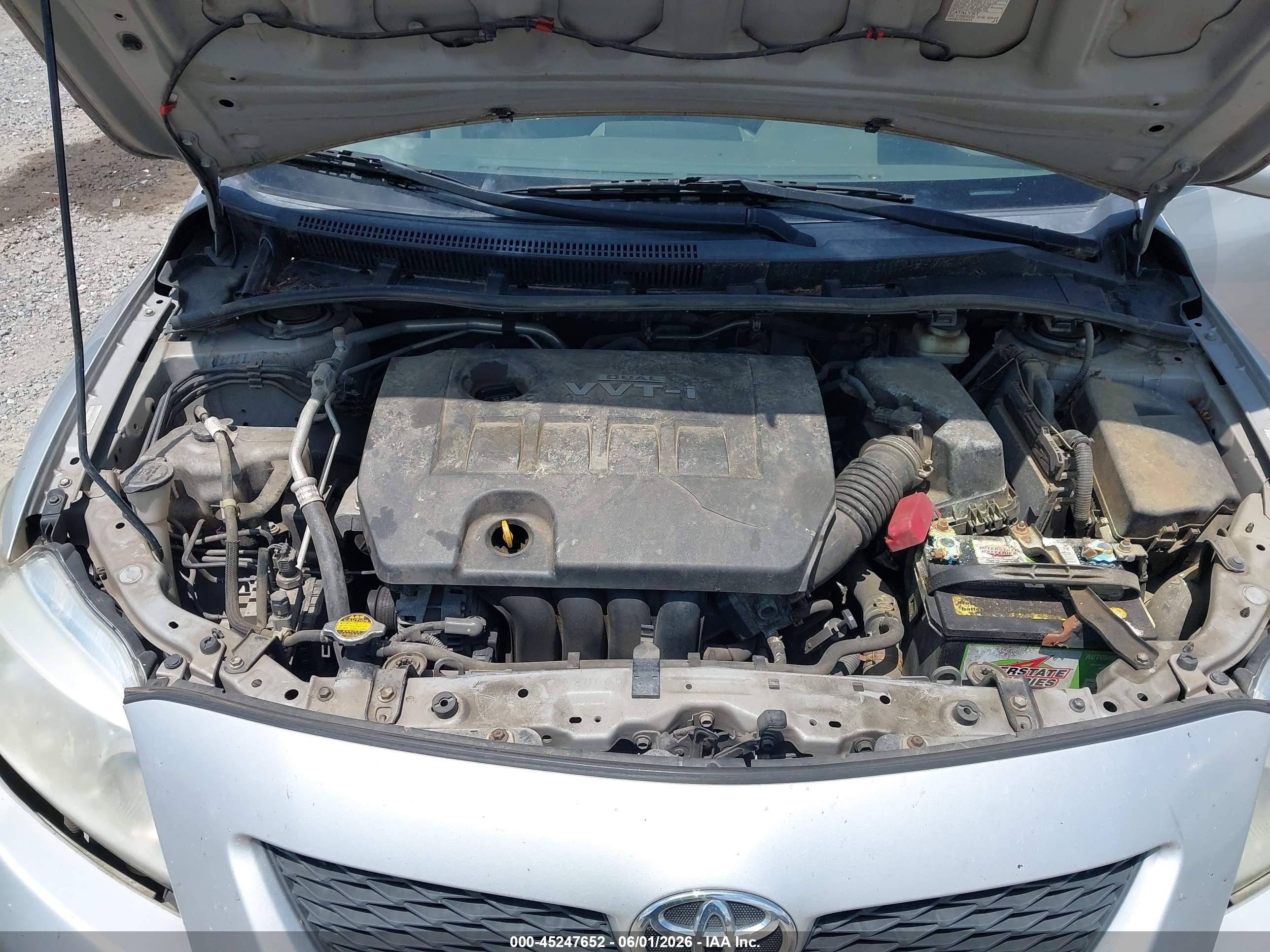 2009 Toyota Corolla Le Silver vin: 1NXBU40E99Z155938